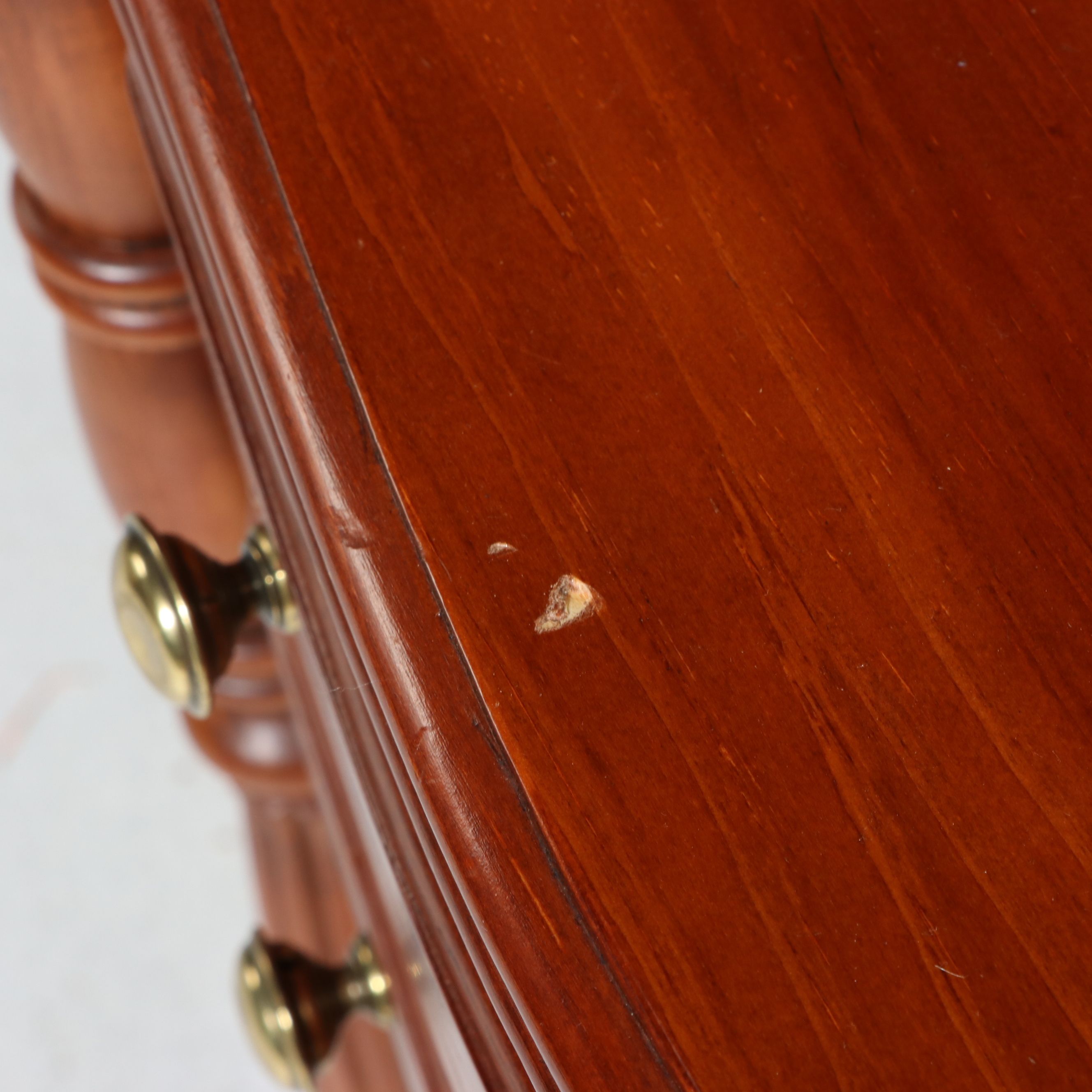 Lexington Sheraton Style Cherry Two-Drawer Nightstand