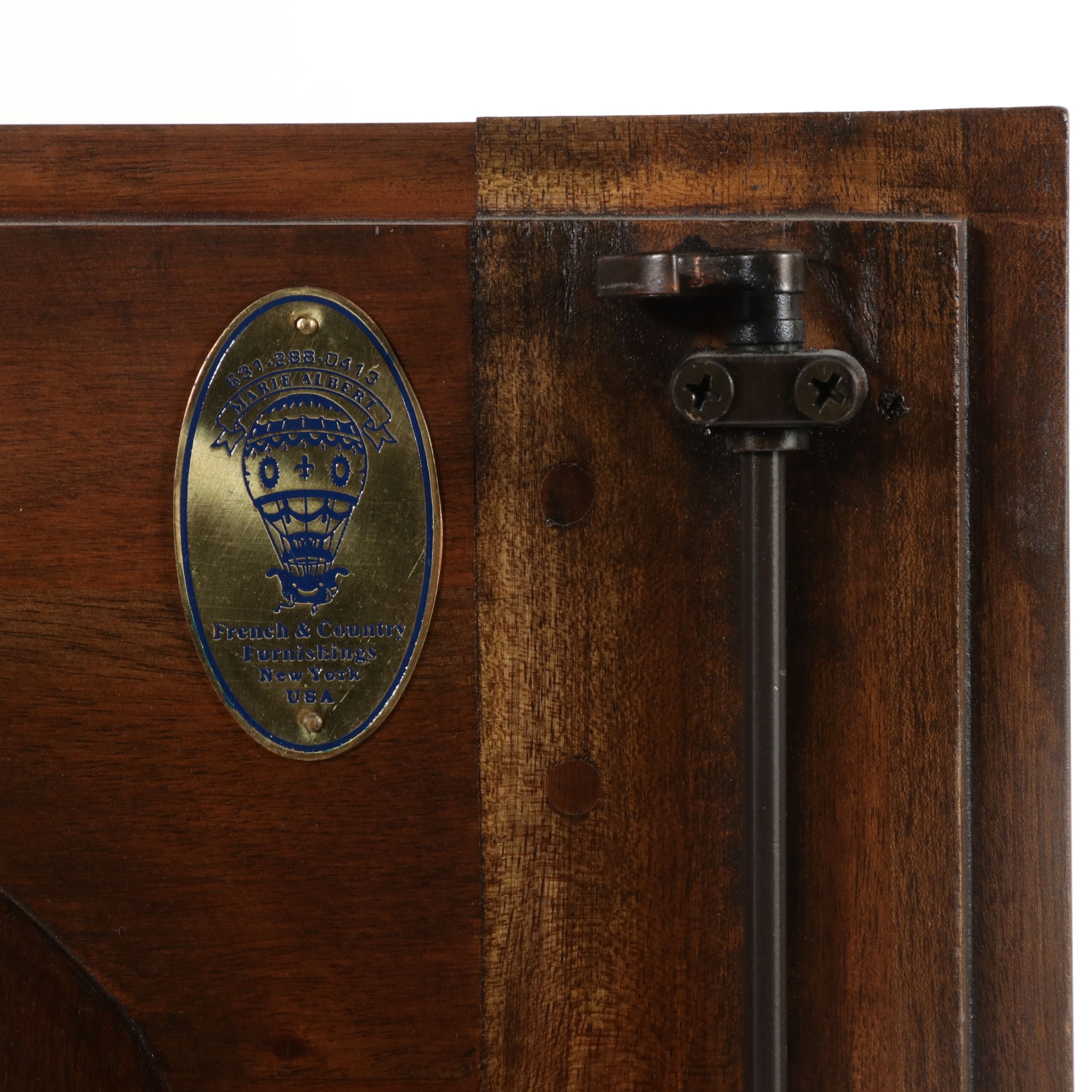 Marie Albert French Provincial Style Wooden Inlaid Armoire