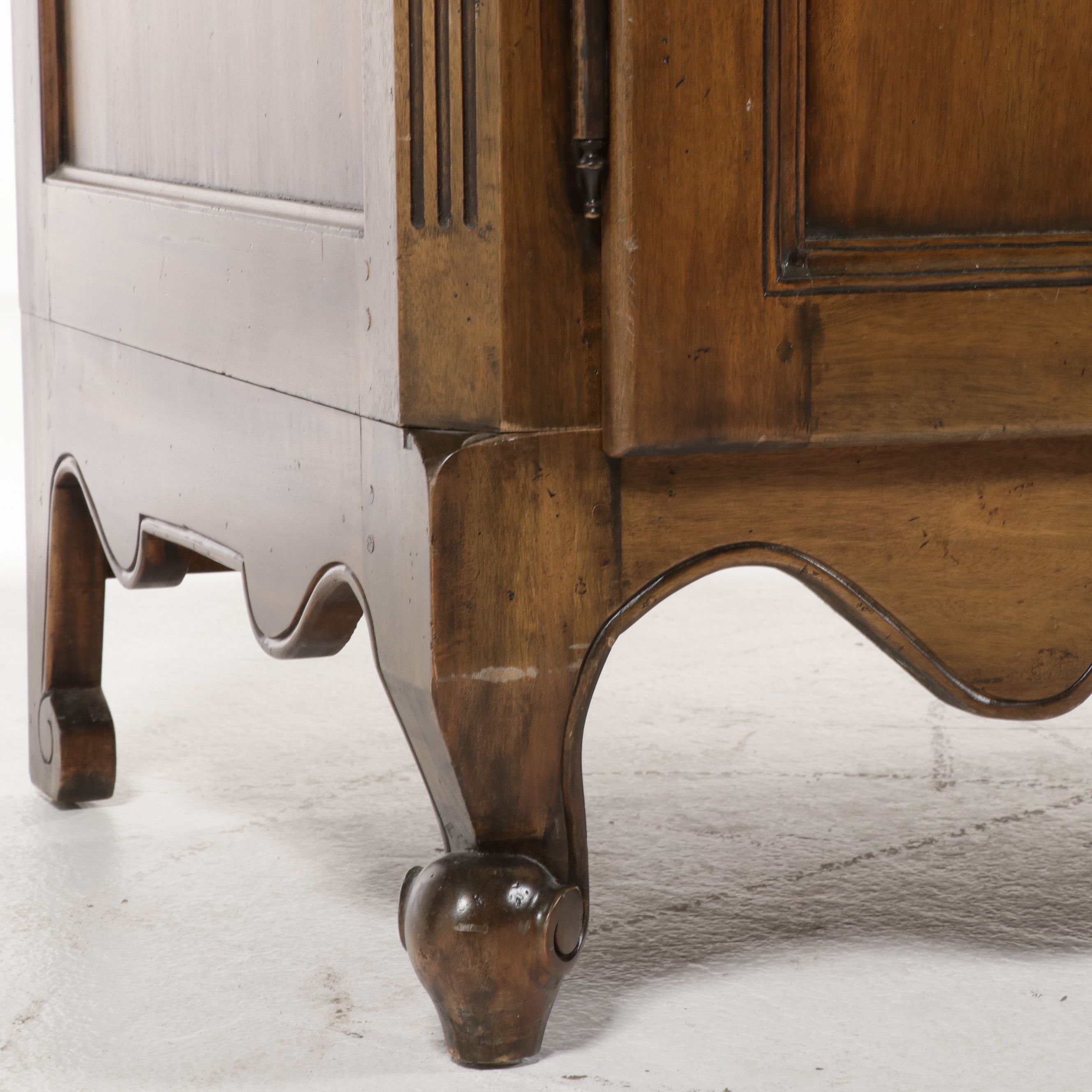 Marie Albert French Provincial Style Wooden Inlaid Armoire