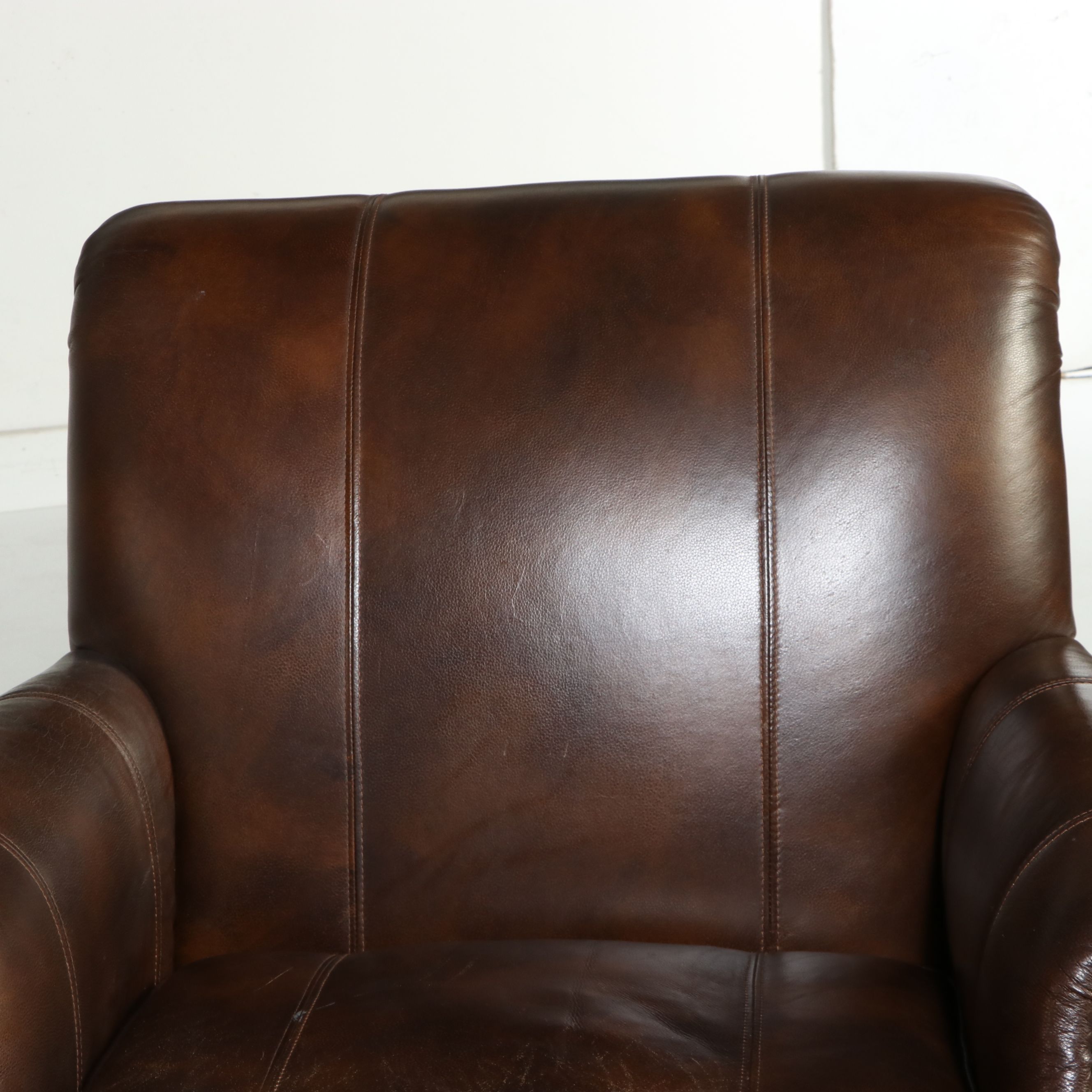 Pair of Lexington Palmer Home English Style Leather Club Chairs