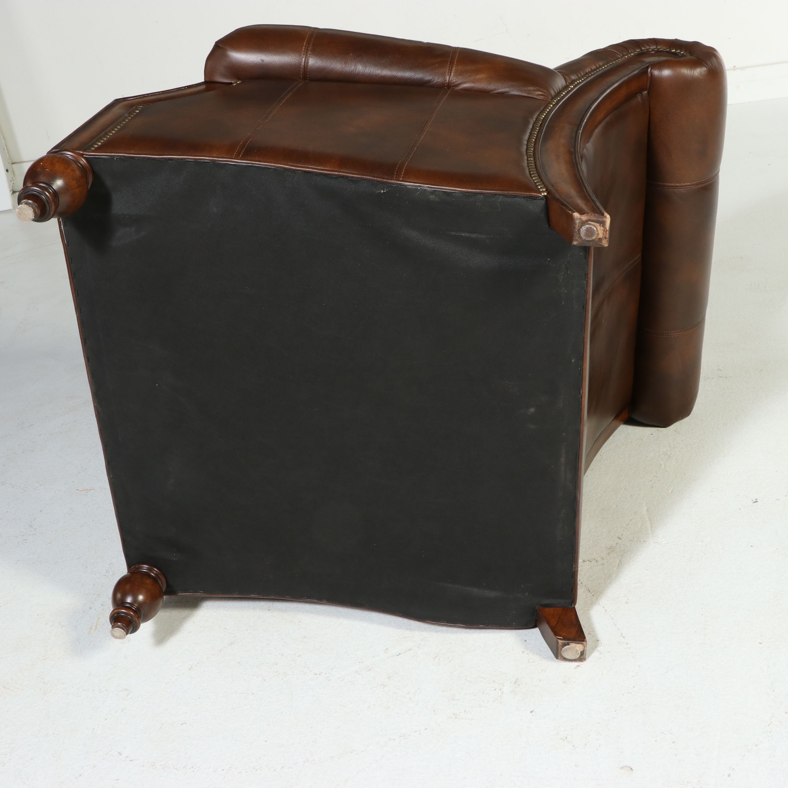 Pair of Lexington Palmer Home English Style Leather Club Chairs