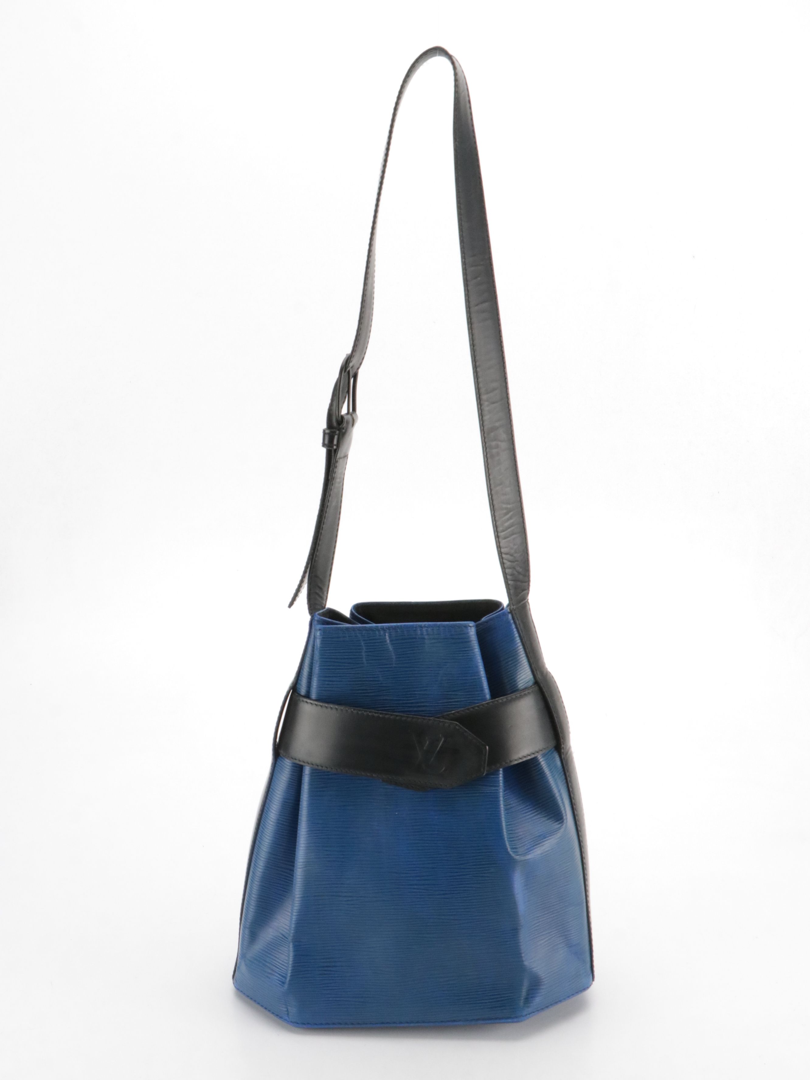 Louis Vuitton Bicolor Epi and Smooth Leather Sac d'Epaule Shoulder Bag