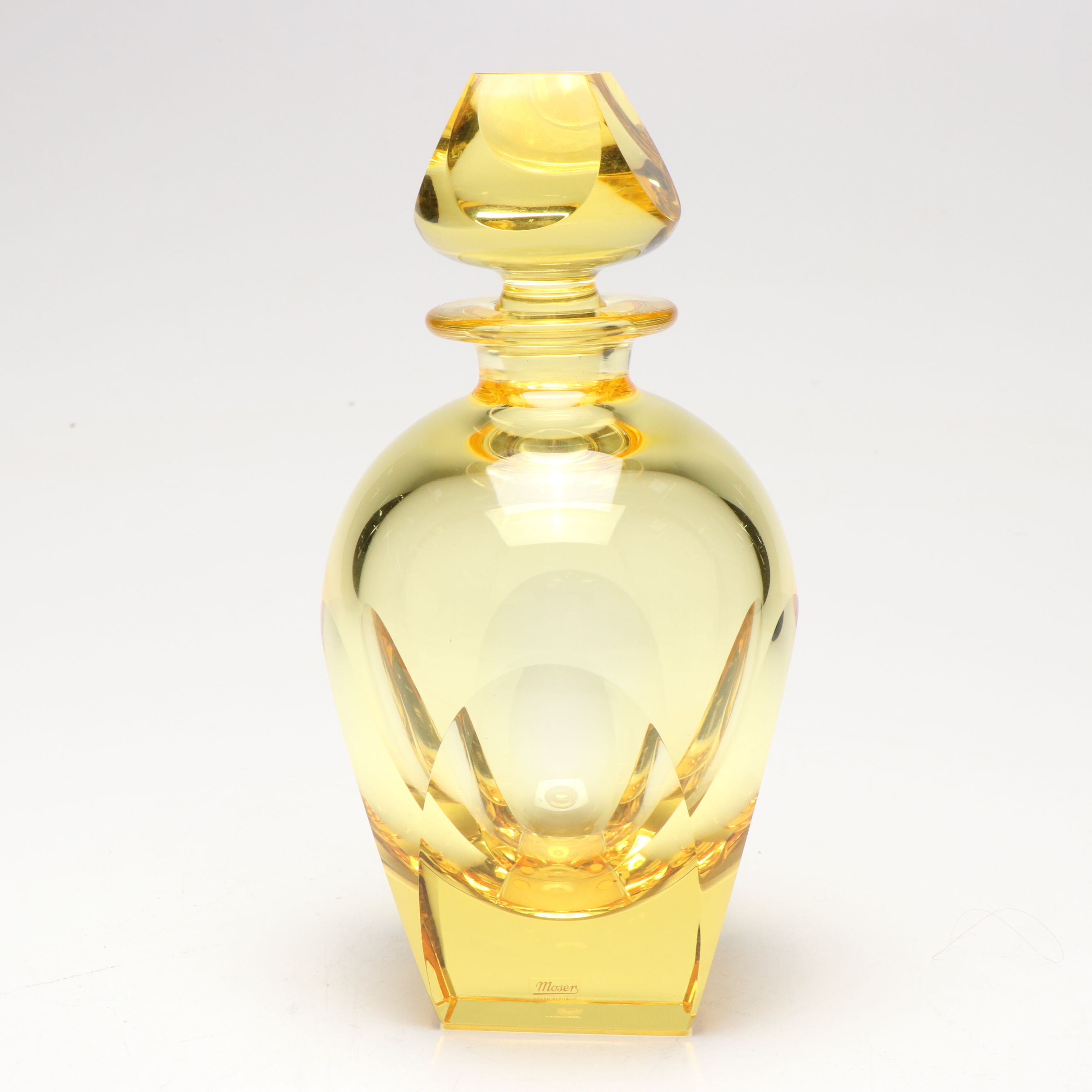Moser "Bar" Eldor Crystal Decanter with Stopper