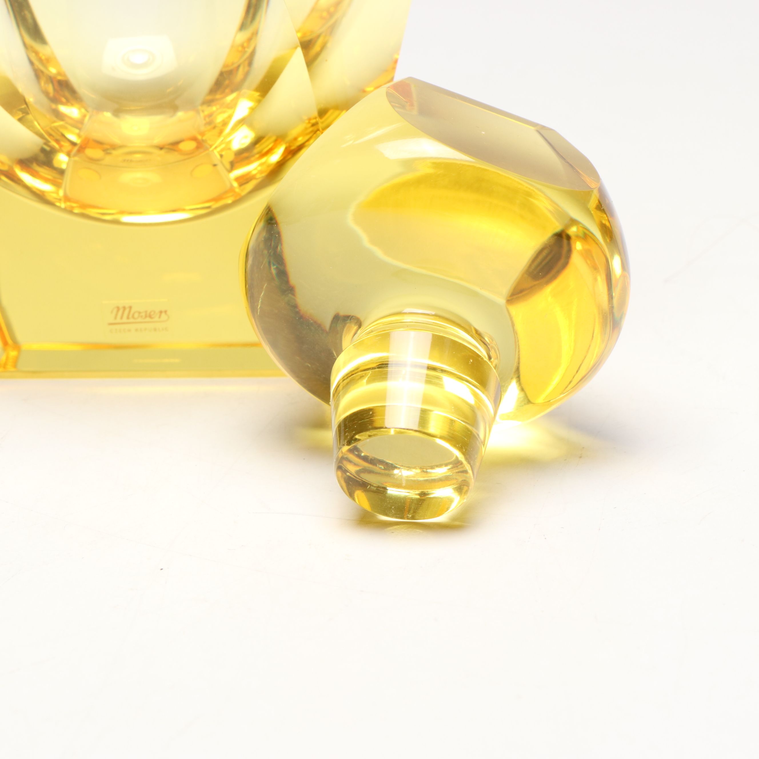 Moser "Bar" Eldor Crystal Decanter with Stopper