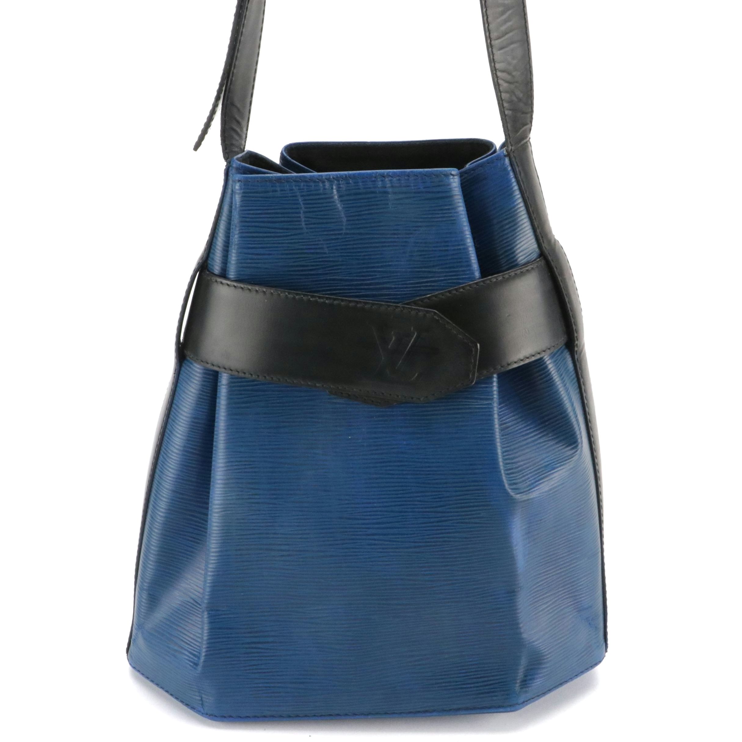 Louis Vuitton Bicolor Epi and Smooth Leather Sac d'Epaule Shoulder Bag