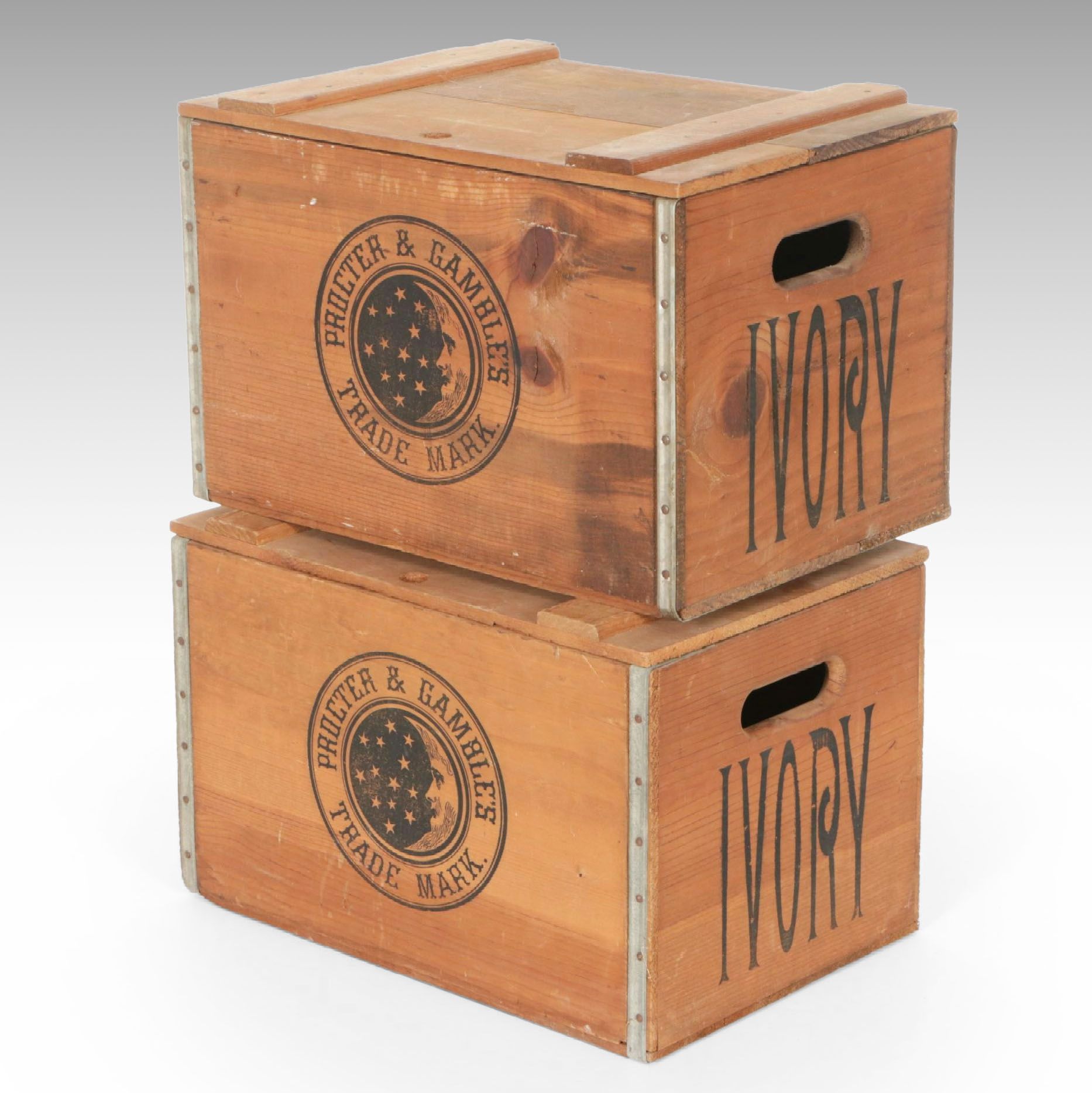 Procter & Gamble Wooden Commemorative Crates