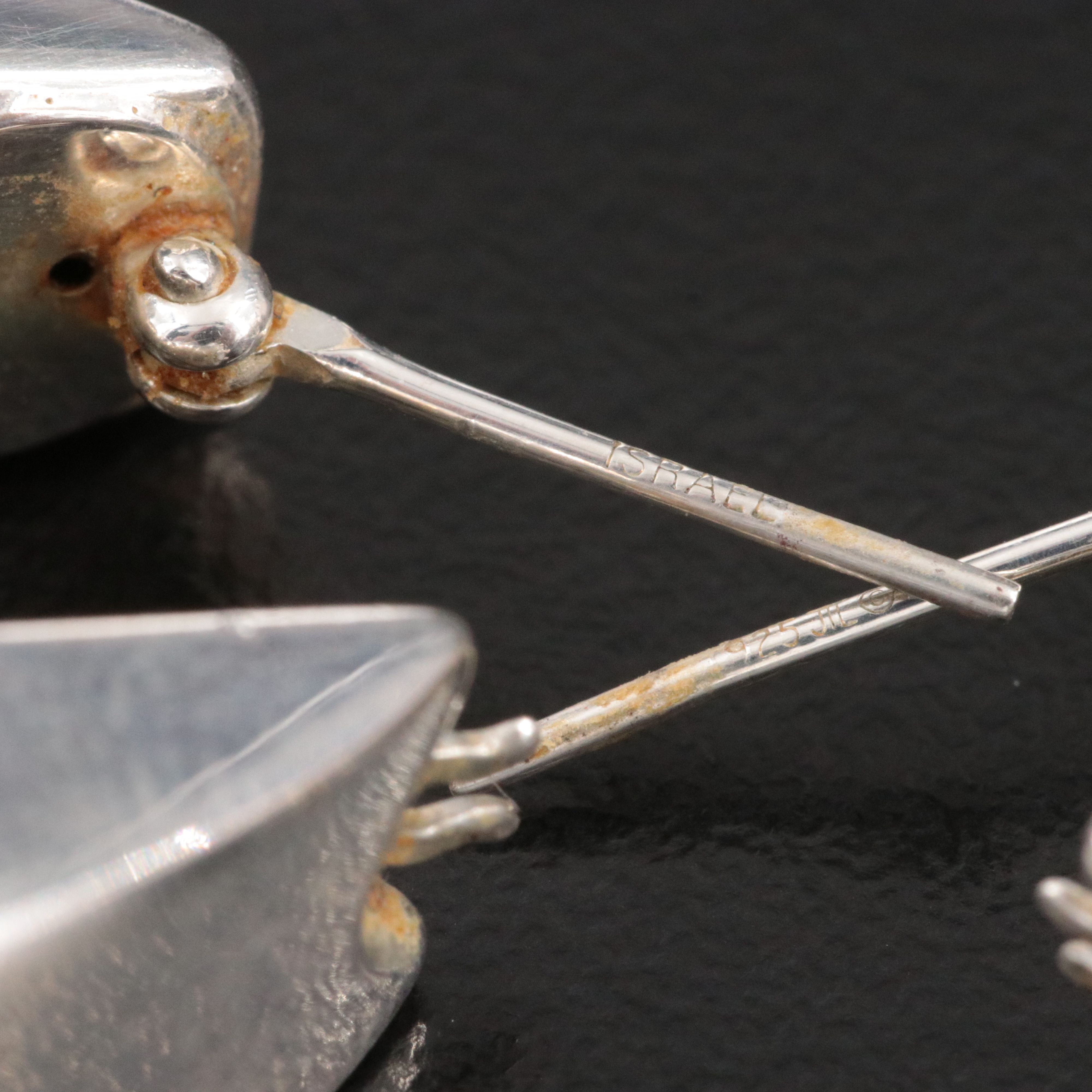 Sterling Electroformed Tapered Hoop Earrings