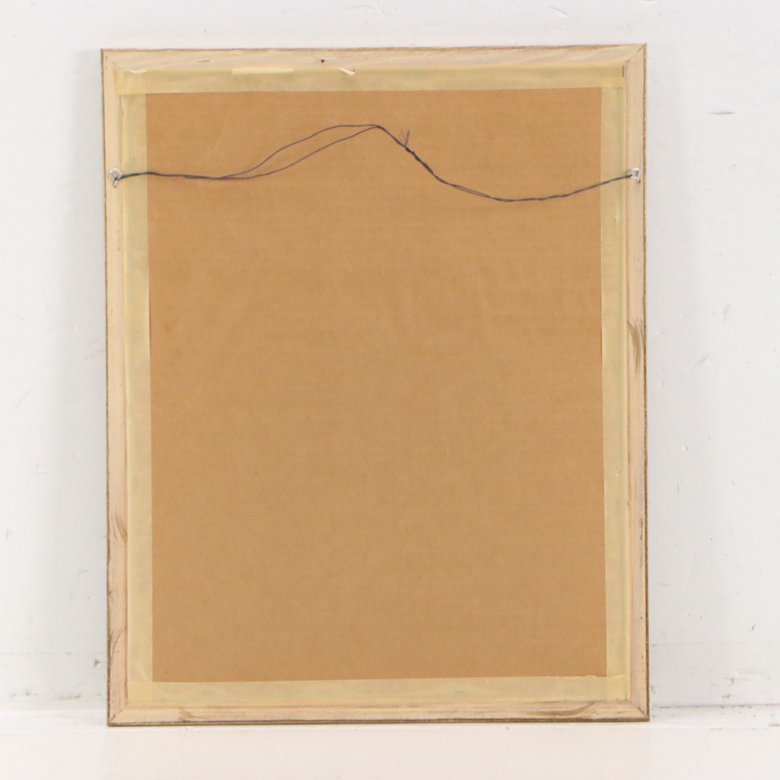 Chinese School Gouache Painting on Cork Paper of Flowers and Butterflies