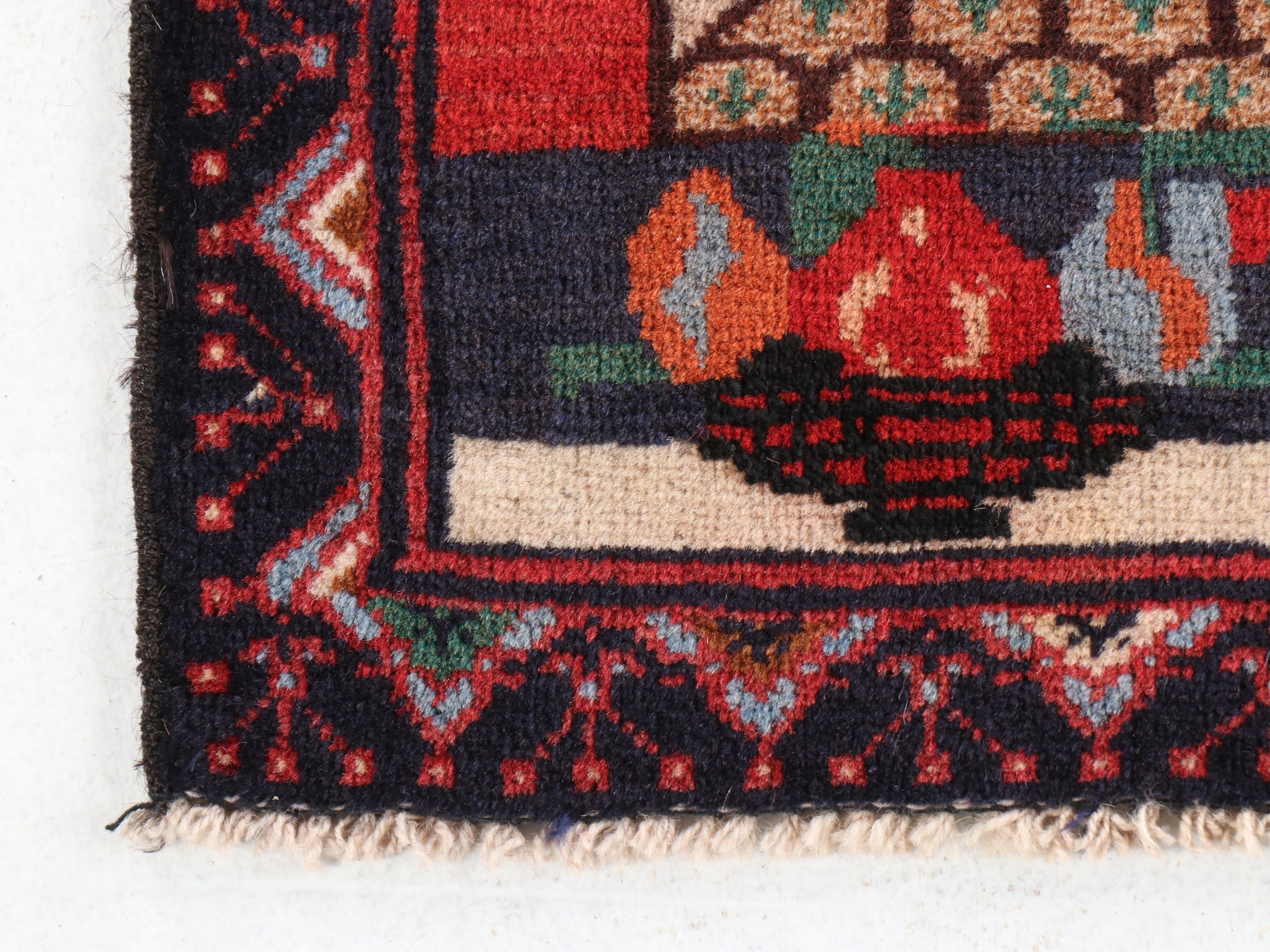 2'11 x 4'7 Hand-Knotted Afghan Pictorial Monument Rug