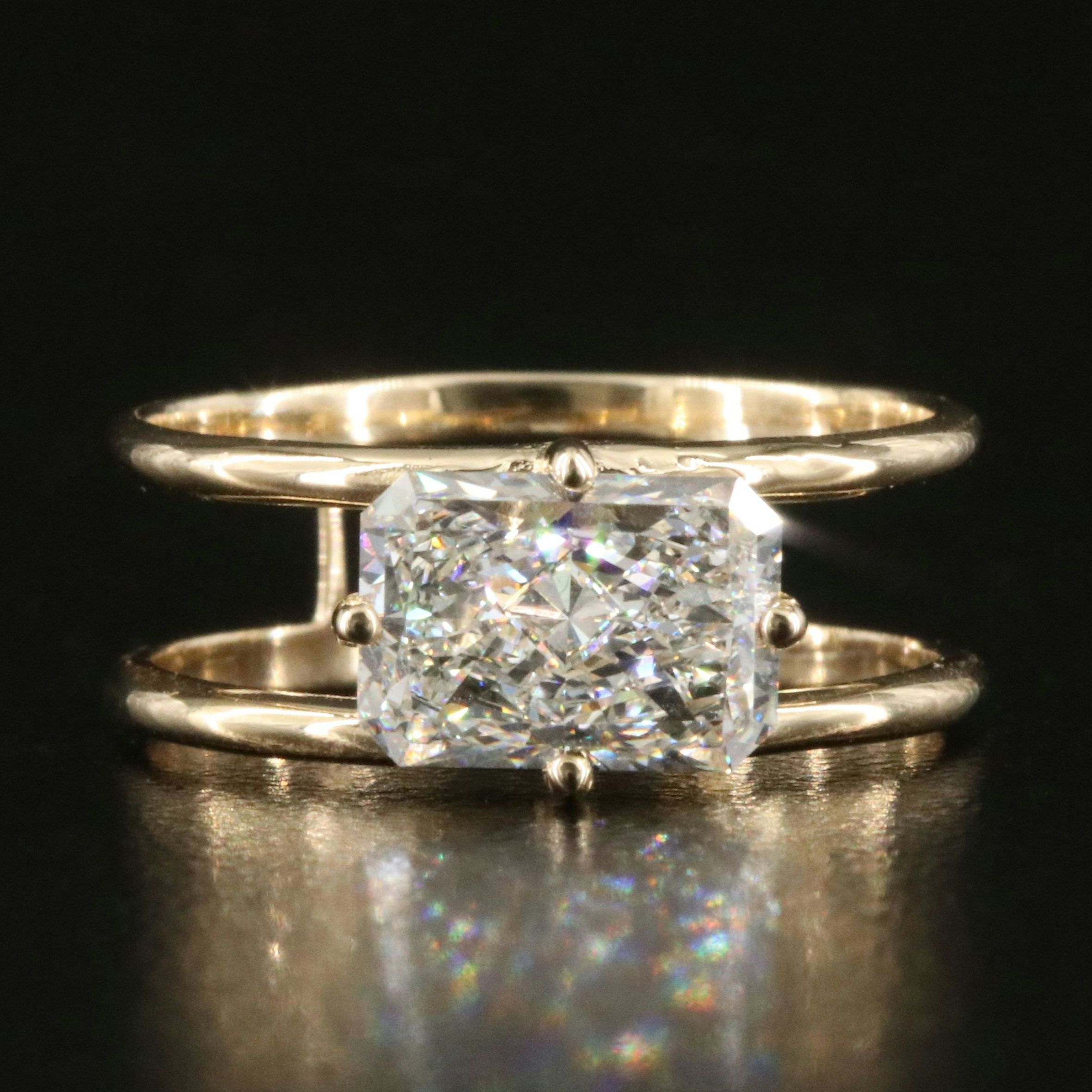 14K 2.09 CT Lab Grown Diamond Ring with IGI Report