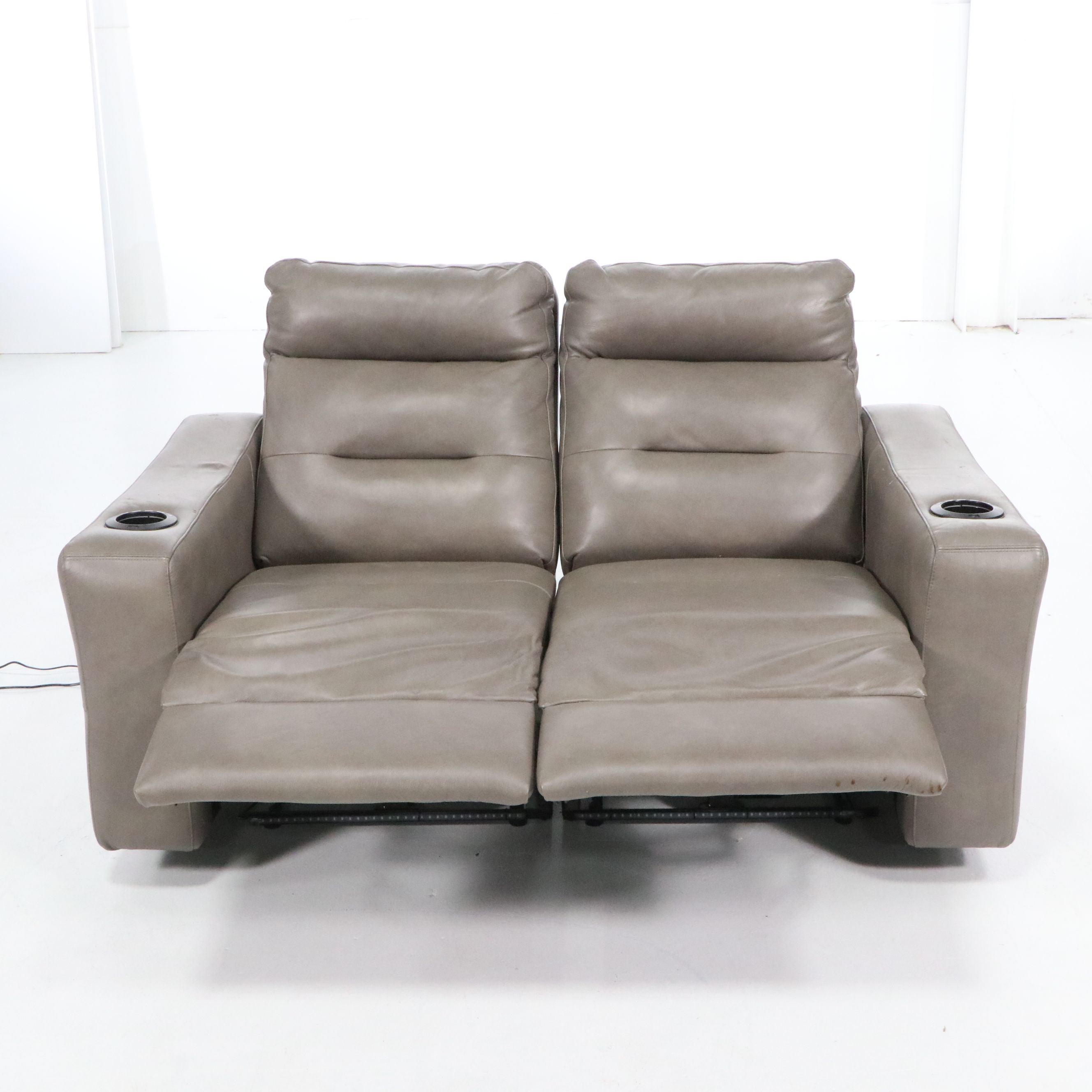 Elran Power Reclining Loveseat with Integrated Tech, 21st Century