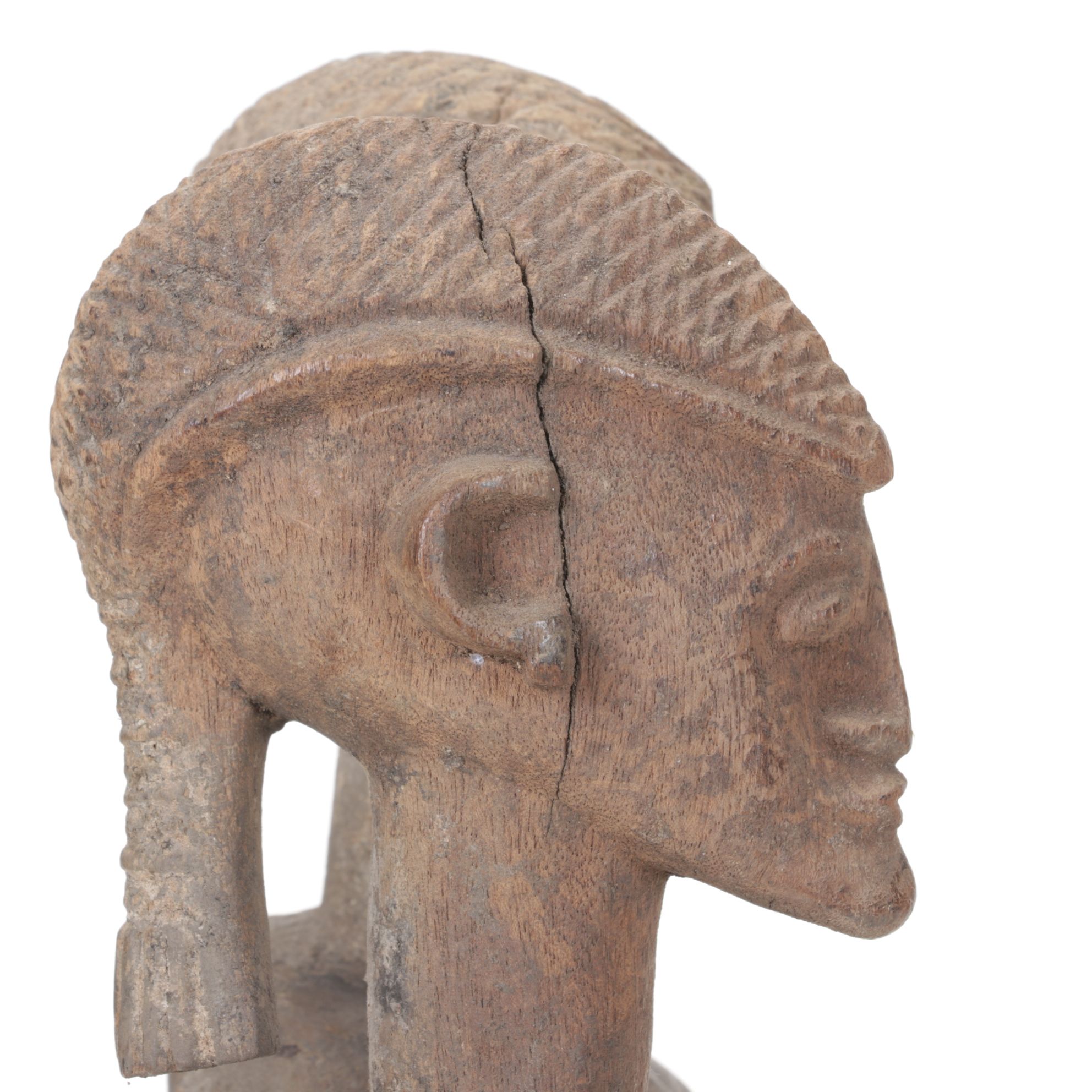 West Africa Dogon Ancestral or Primordial Couple Wood Carving