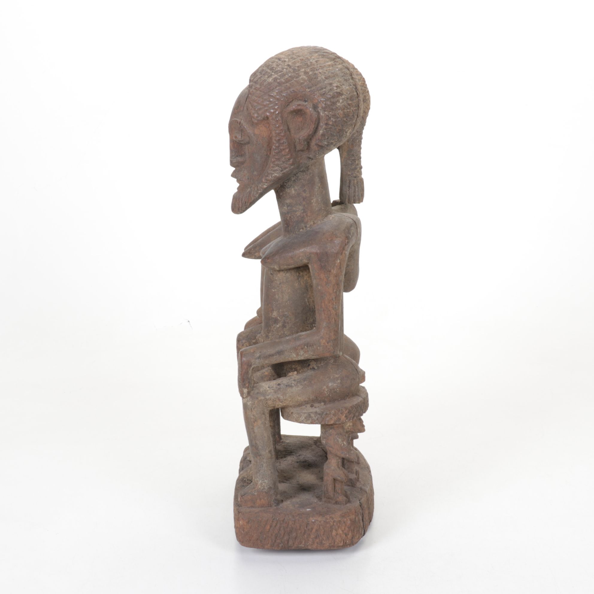 West Africa Dogon Ancestral or Primordial Couple Wood Carving