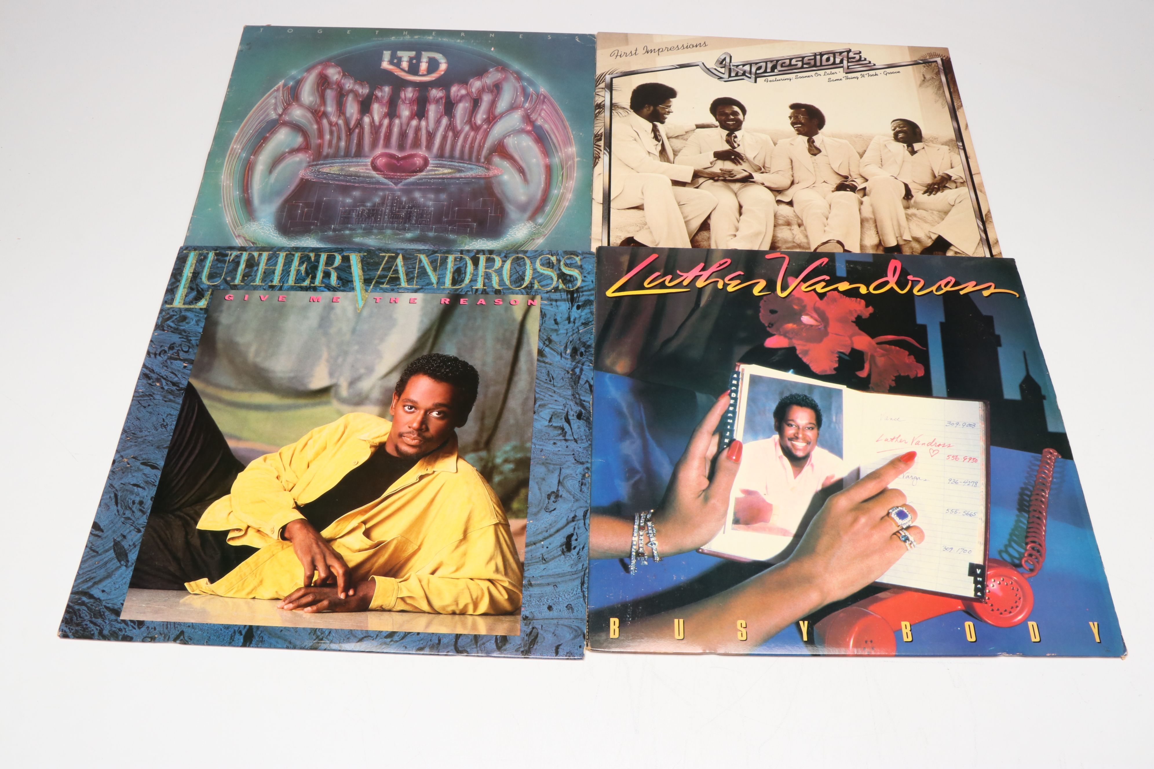 Aretha Franklin, Stevie Wonder, Tina Turner, and More Vinyl Record Albums