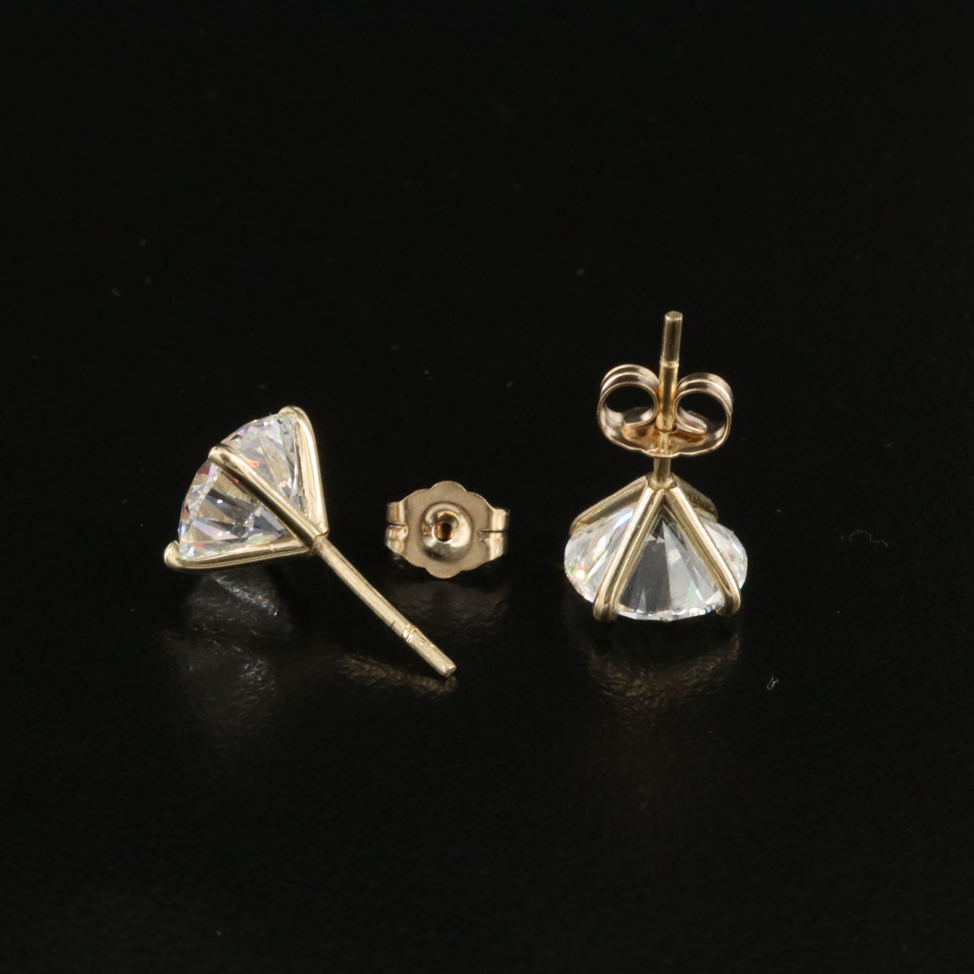 14K 5.02 CTW Lab Grown Diamond Stud Earrings with IGI Reports
