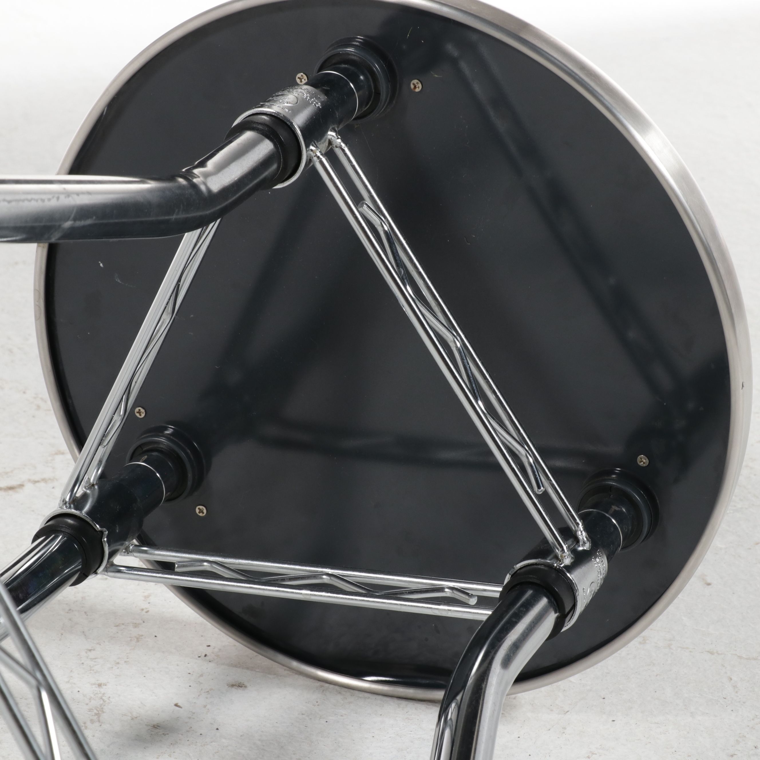 Set of Four Seville Classics UltraDurable Stainless Steel Stools