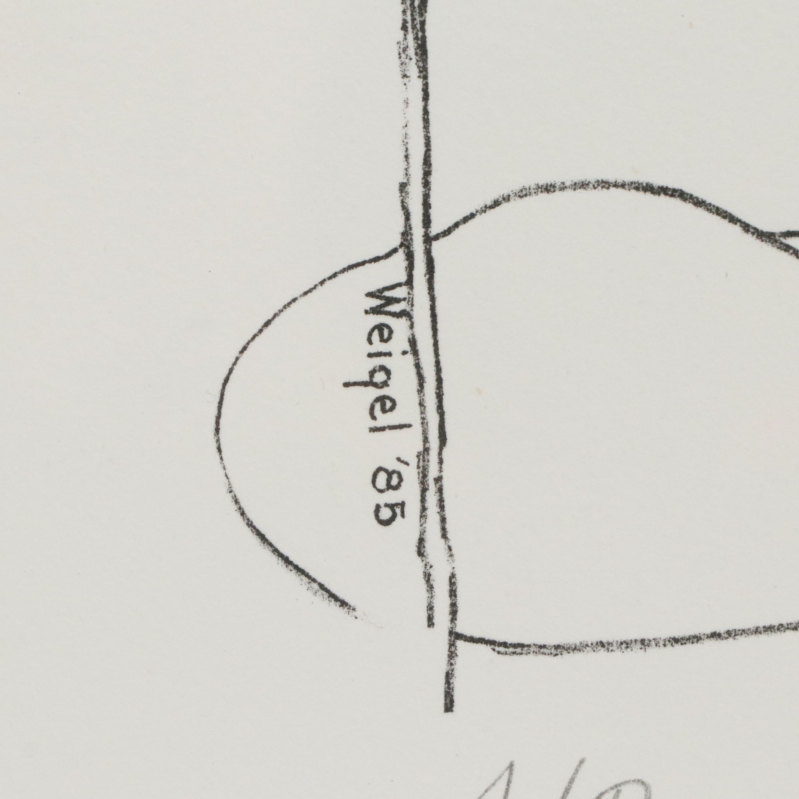 Jan Weigel Lithograph "Lotus," 1985