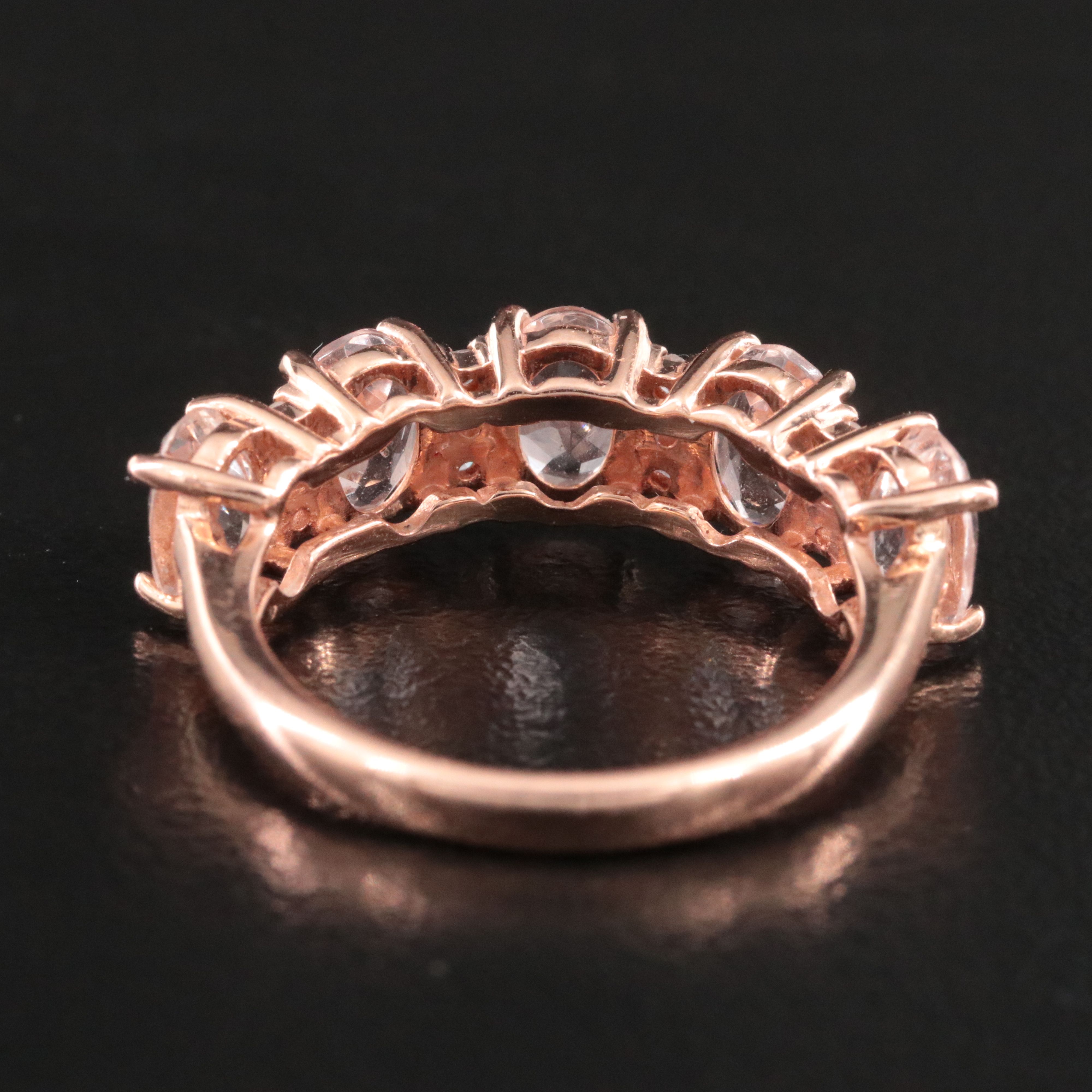EFFY 14K Rose Gold Morganite and Diamond Ring
