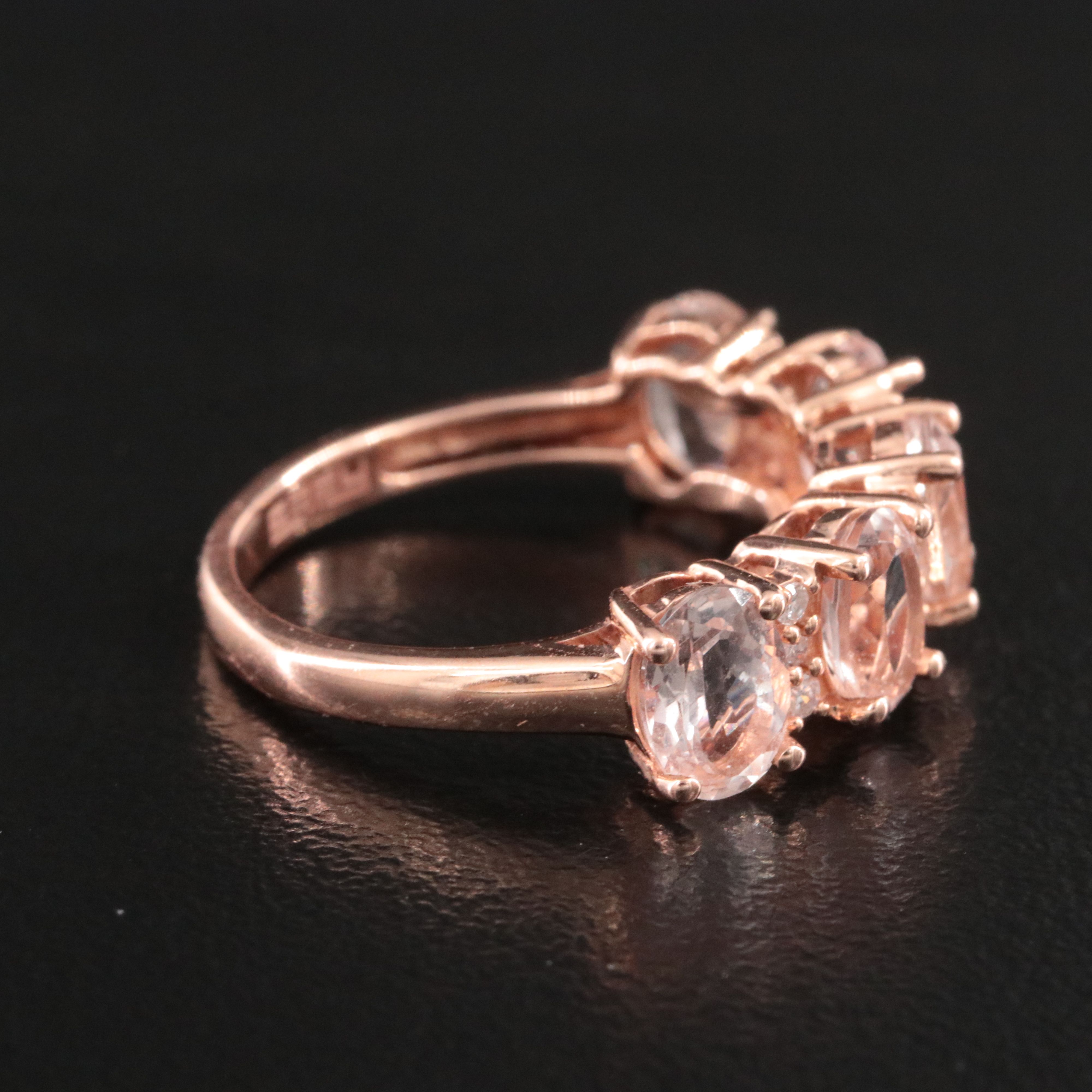 EFFY 14K Rose Gold Morganite and Diamond Ring