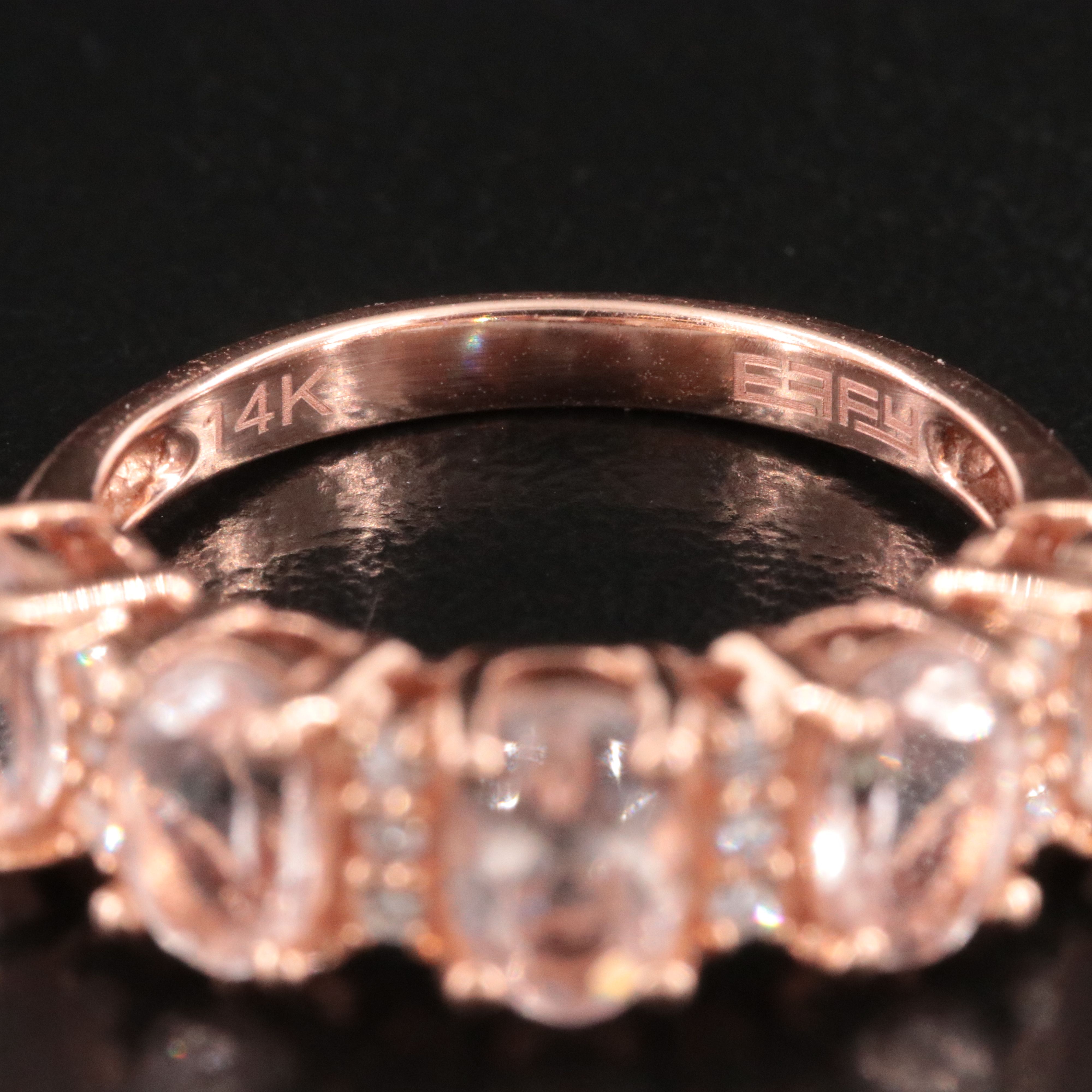 EFFY 14K Rose Gold Morganite and Diamond Ring