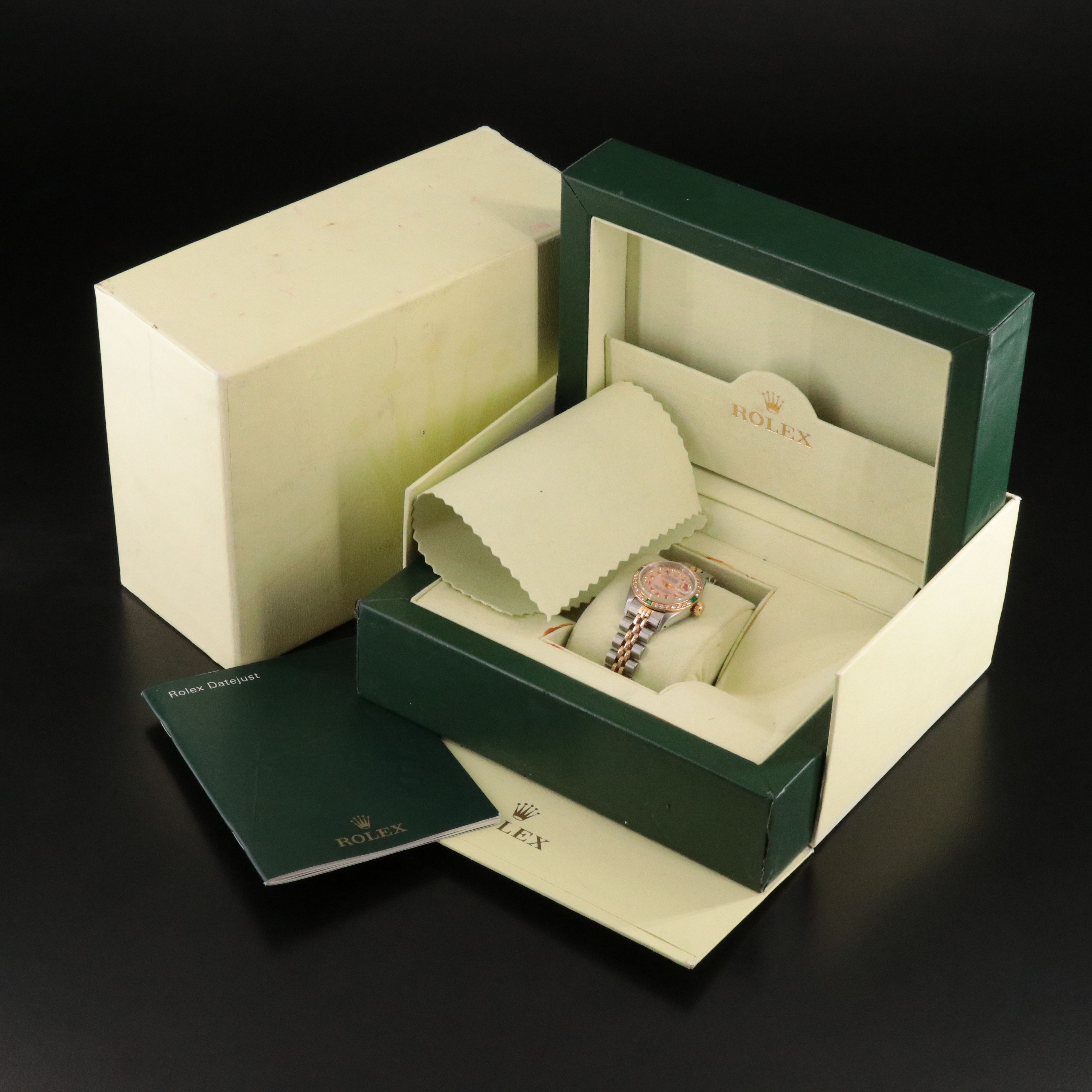 1982 Rolex Custom Colored Gemstones & Diamonds Dial, Bezel Datejust Watch