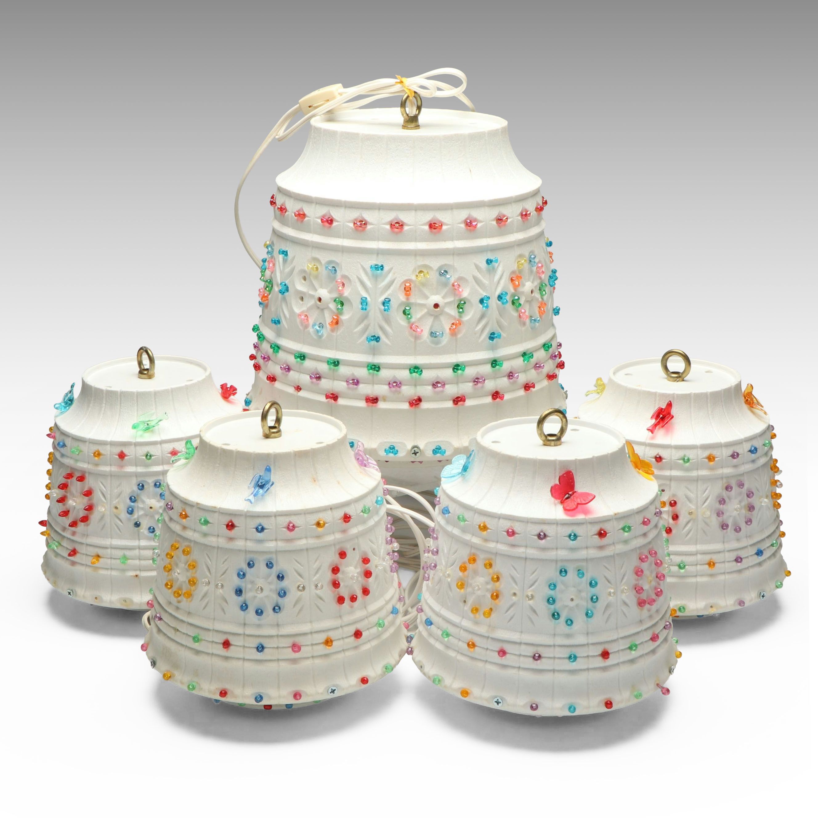 Lawnware Multicolor Beaded White Patio Lanterns