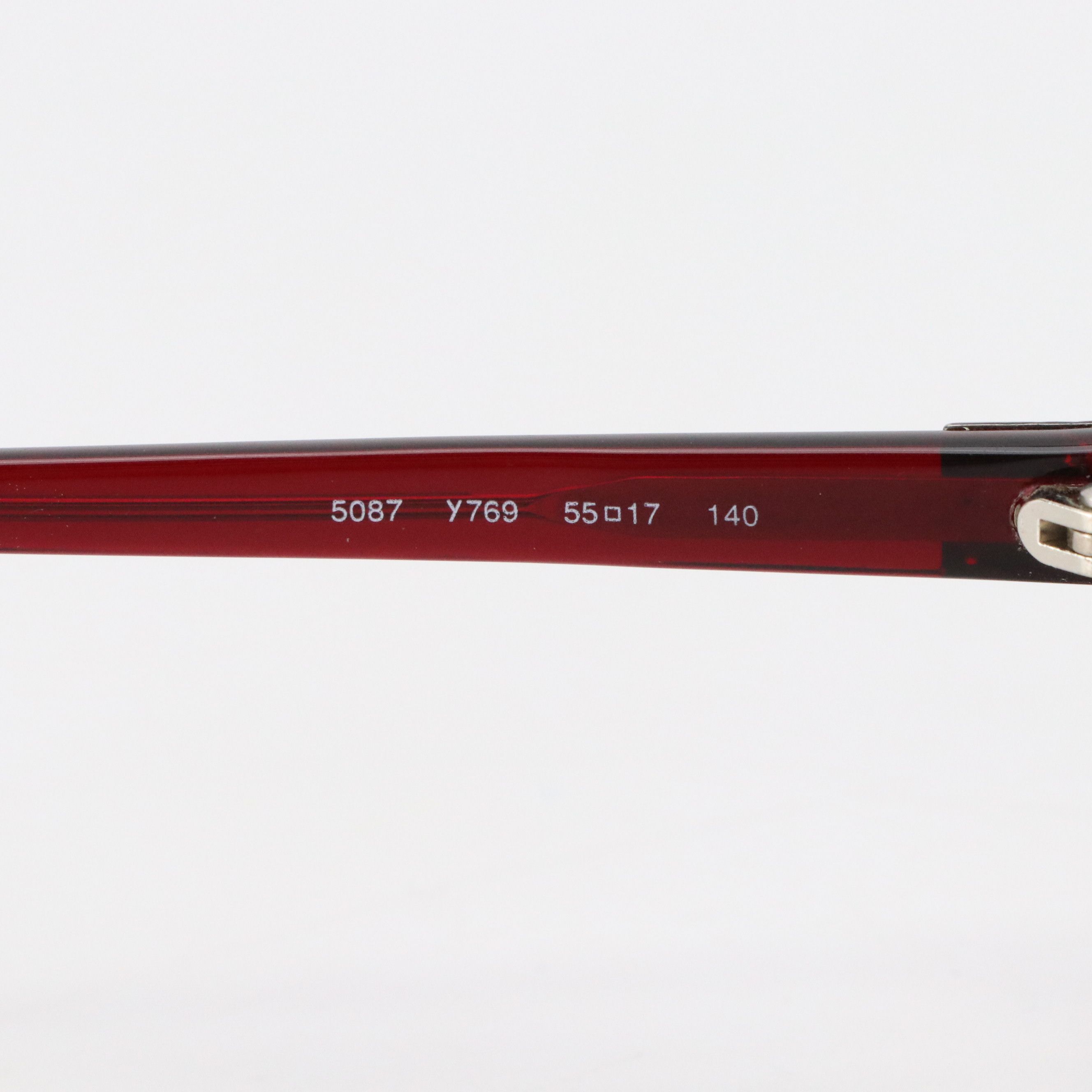 Yves Saint Laurent 5087 Y769 Deep Red Round Cat Eye Prescription Glasses