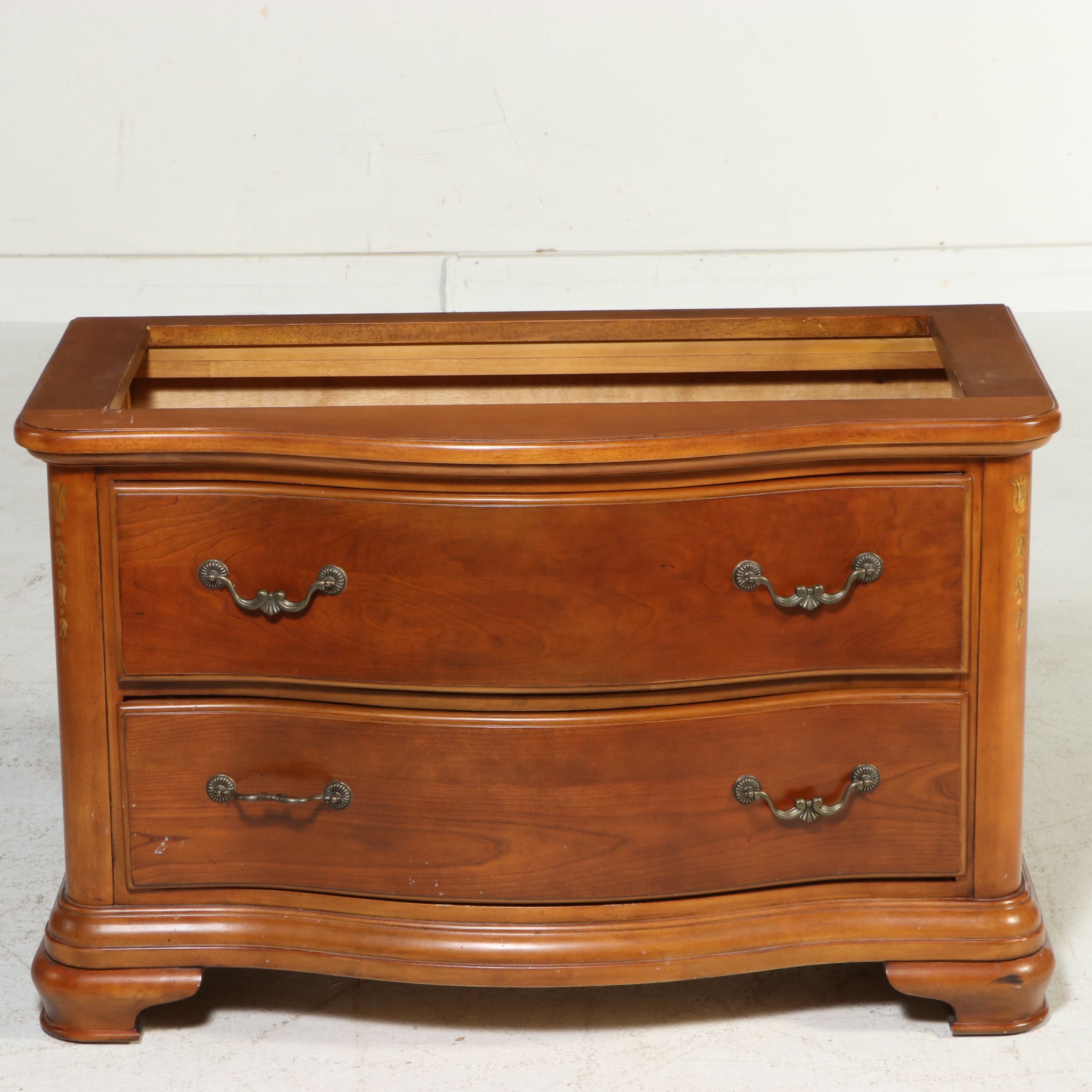 Two-Piece French Provincial Style Cabinet