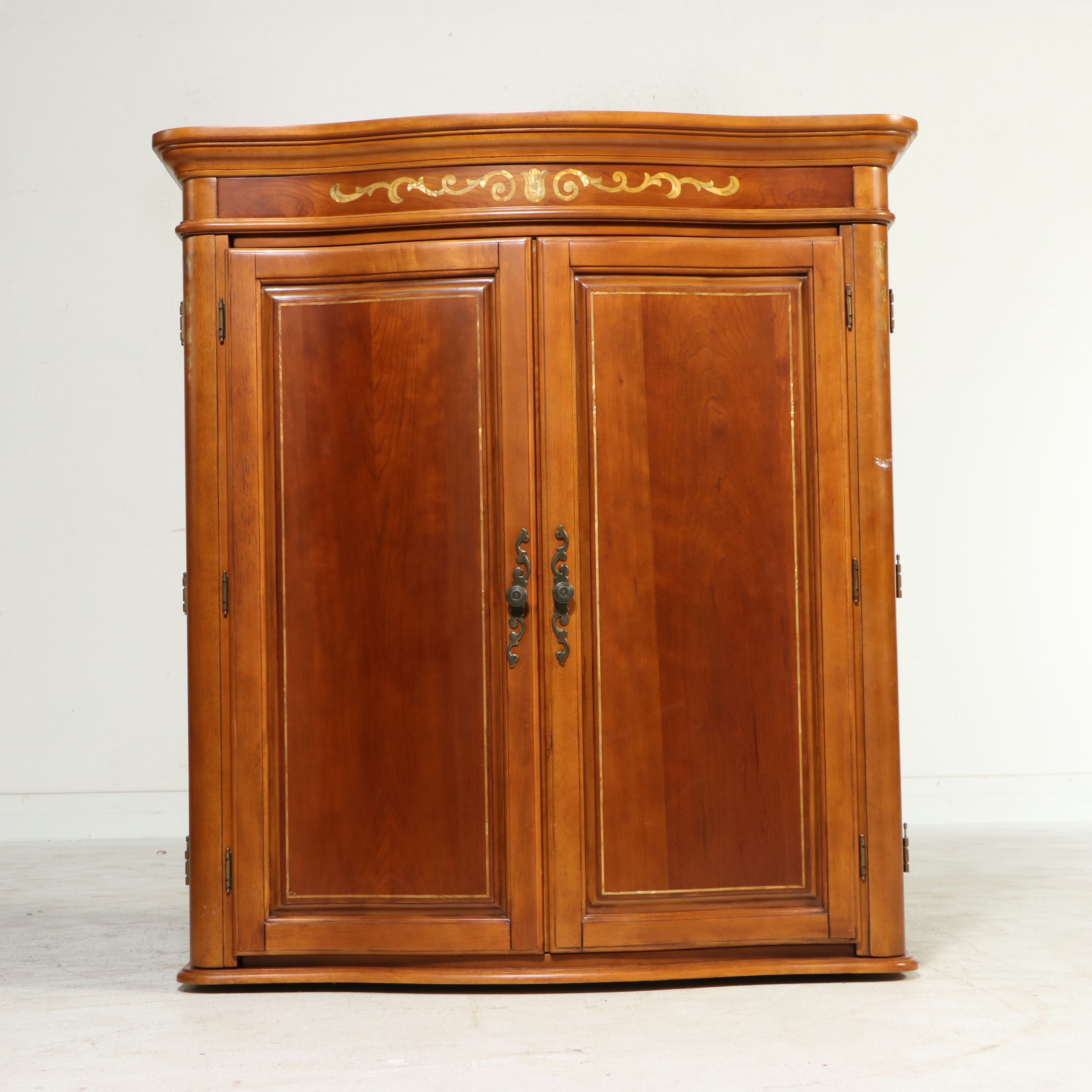 Two-Piece French Provincial Style Cabinet