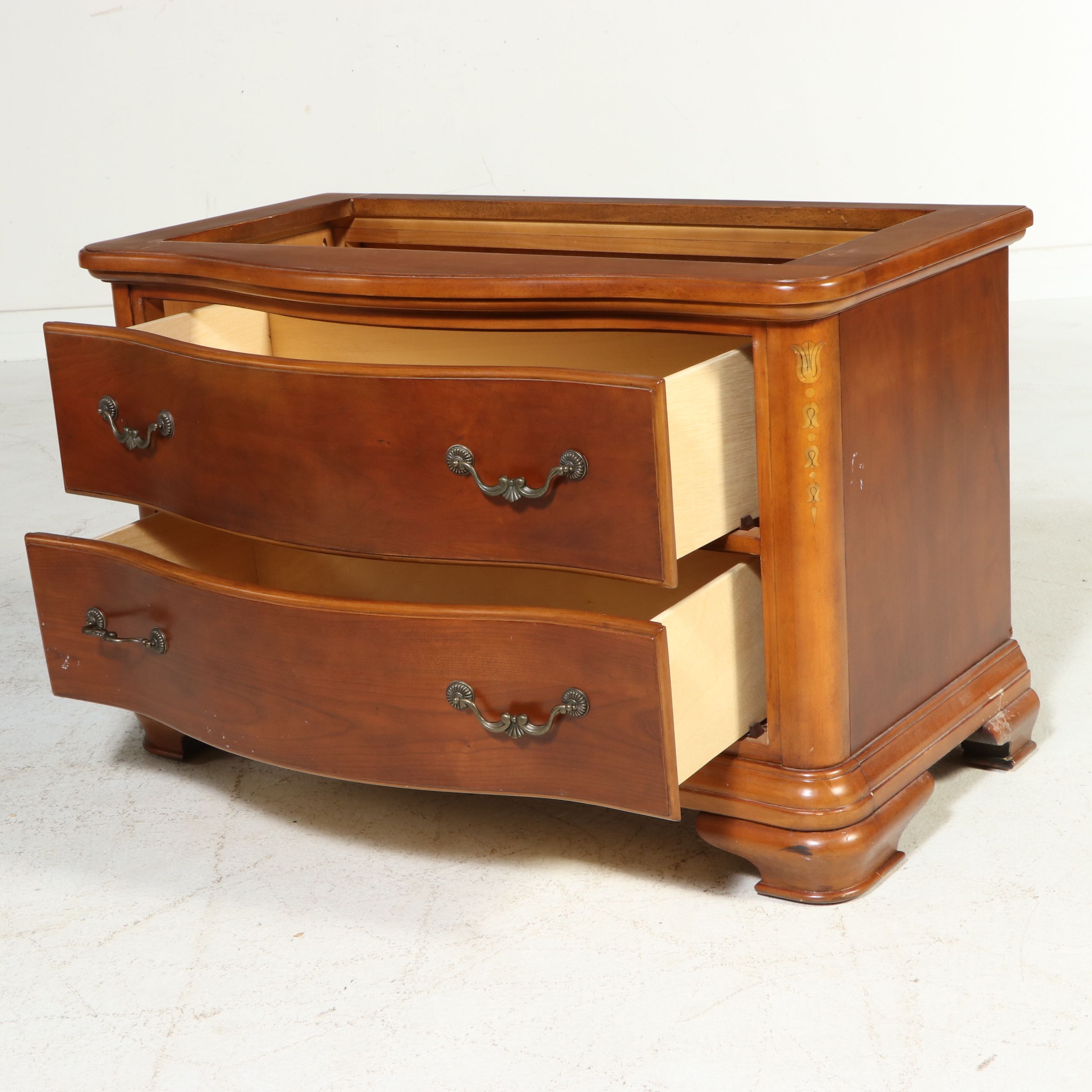 Two-Piece French Provincial Style Cabinet