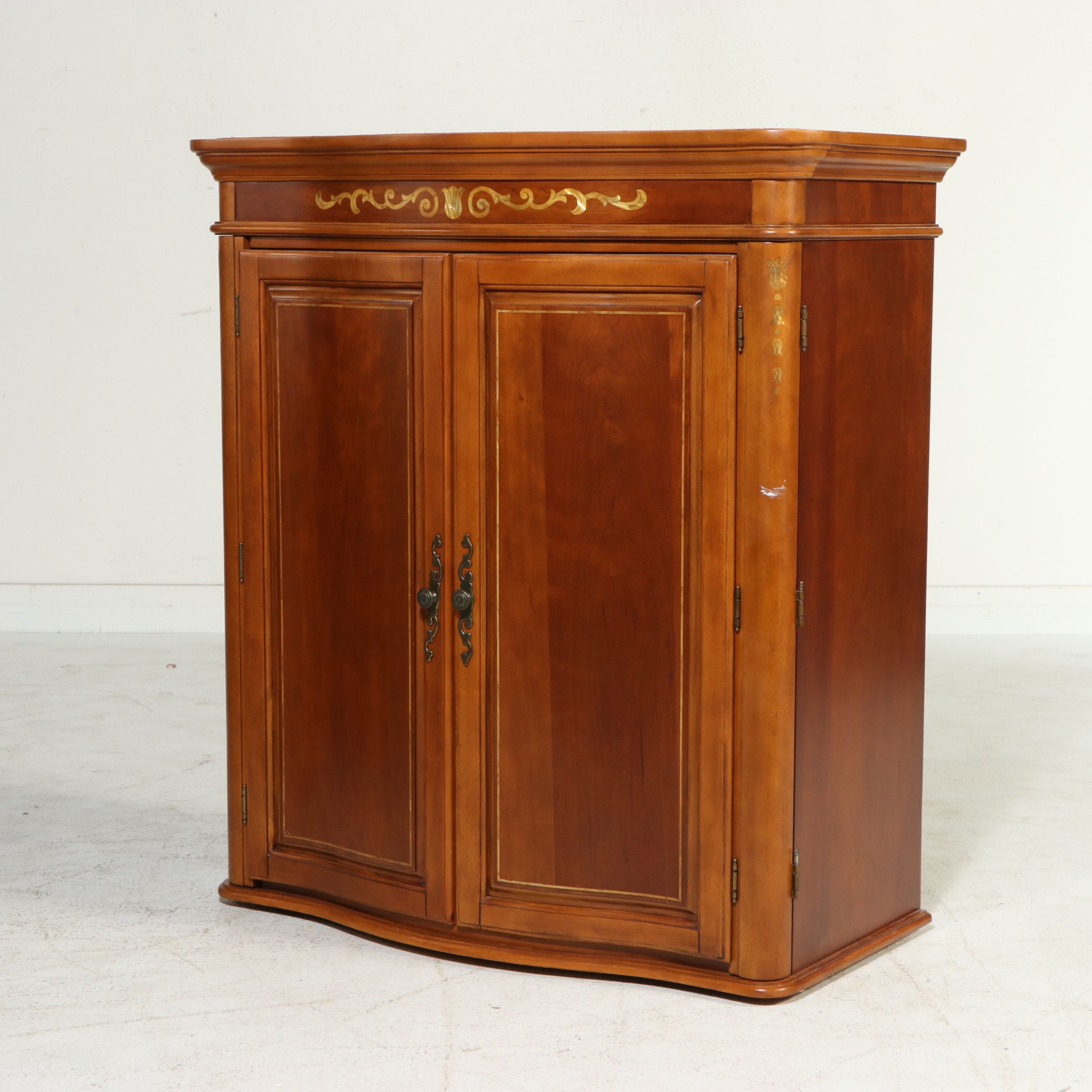 Two-Piece French Provincial Style Cabinet