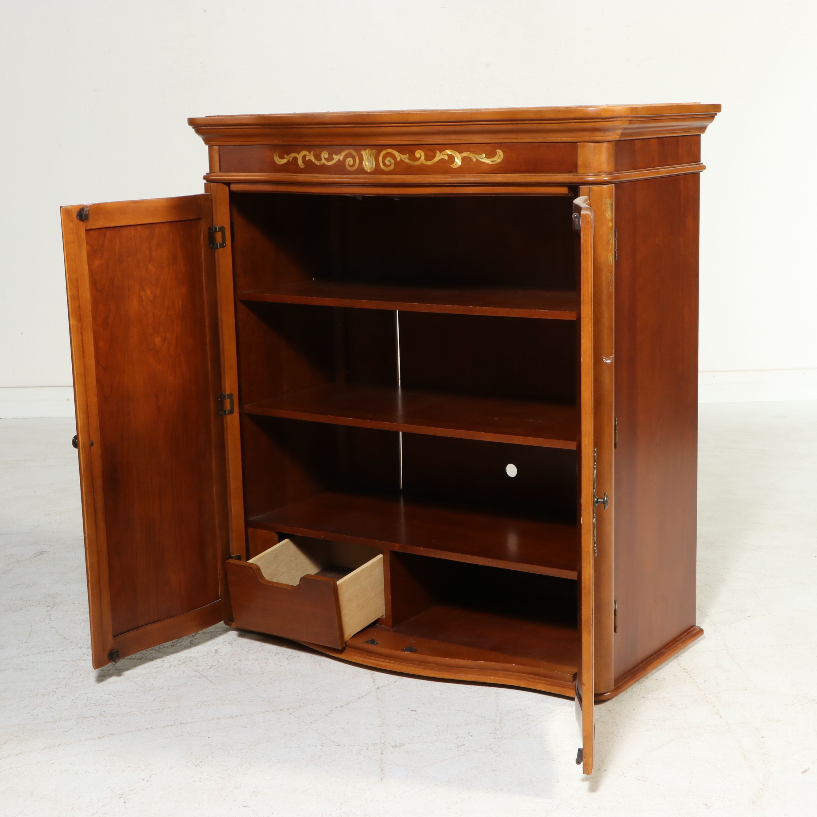 Two-Piece French Provincial Style Cabinet