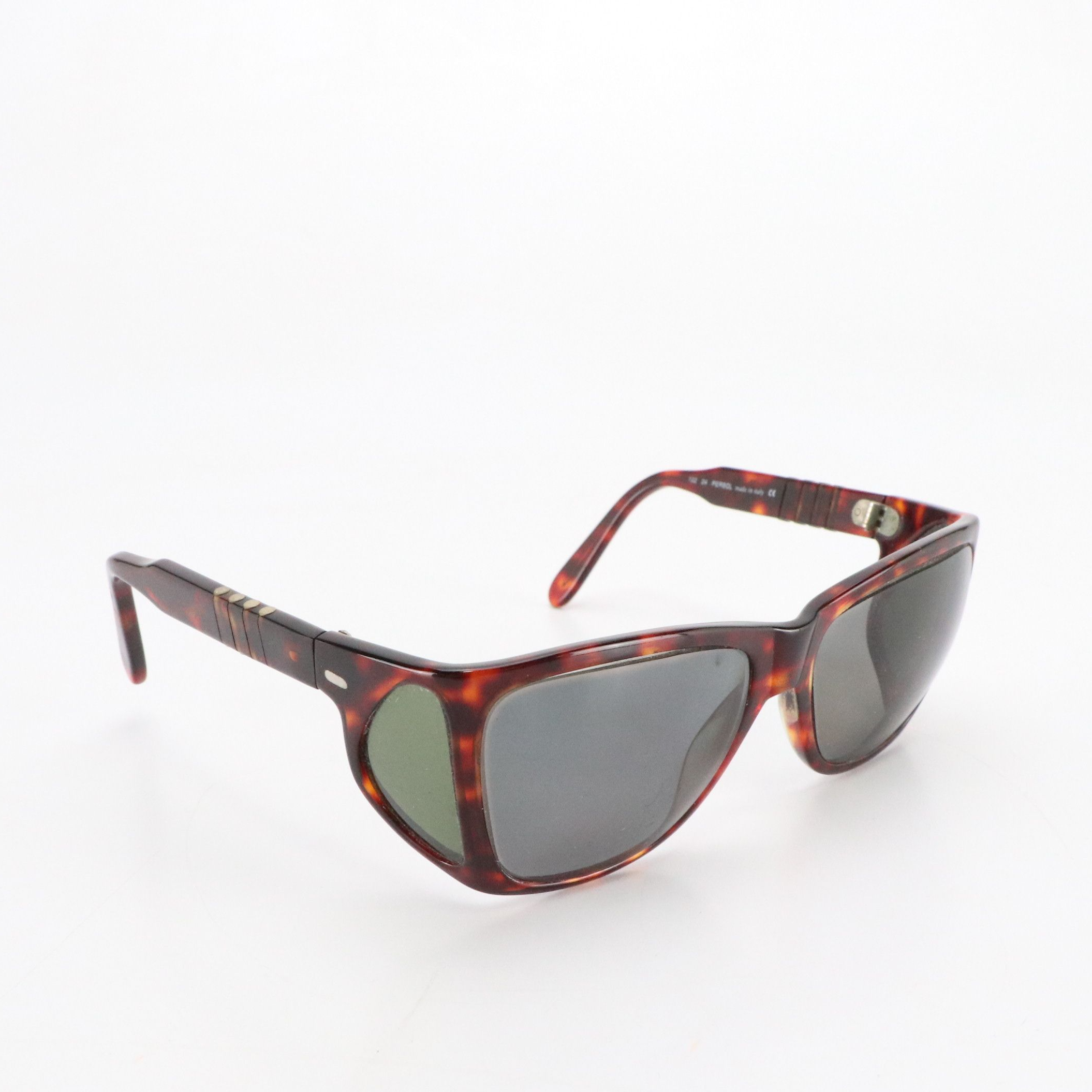 Persol 009/00 Vintage Havana Brown Square Prescription Sunglasses in Case