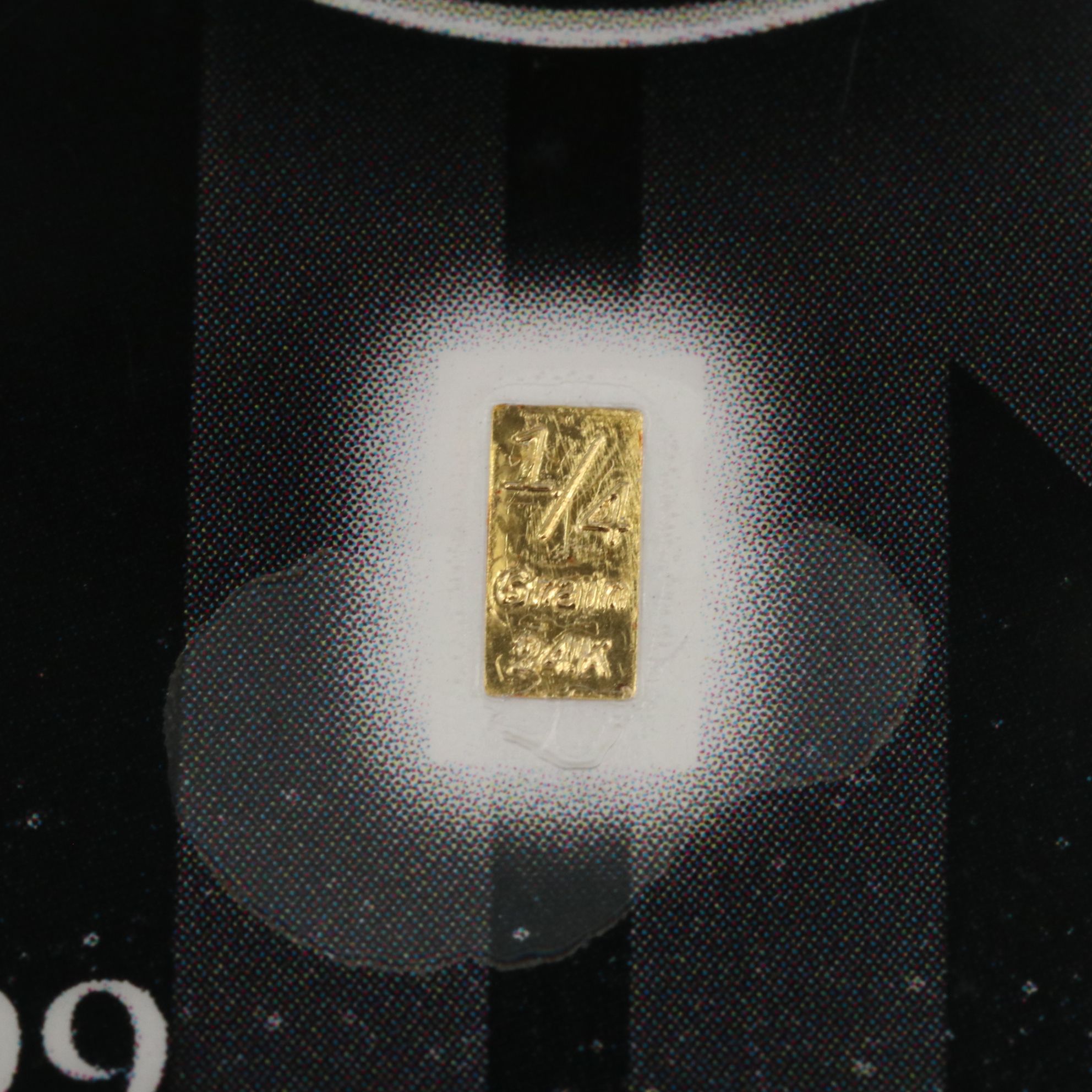 One-Quarter Grain Fine Gold Ingot and 24K Gold-Infused Novelty Currency Note