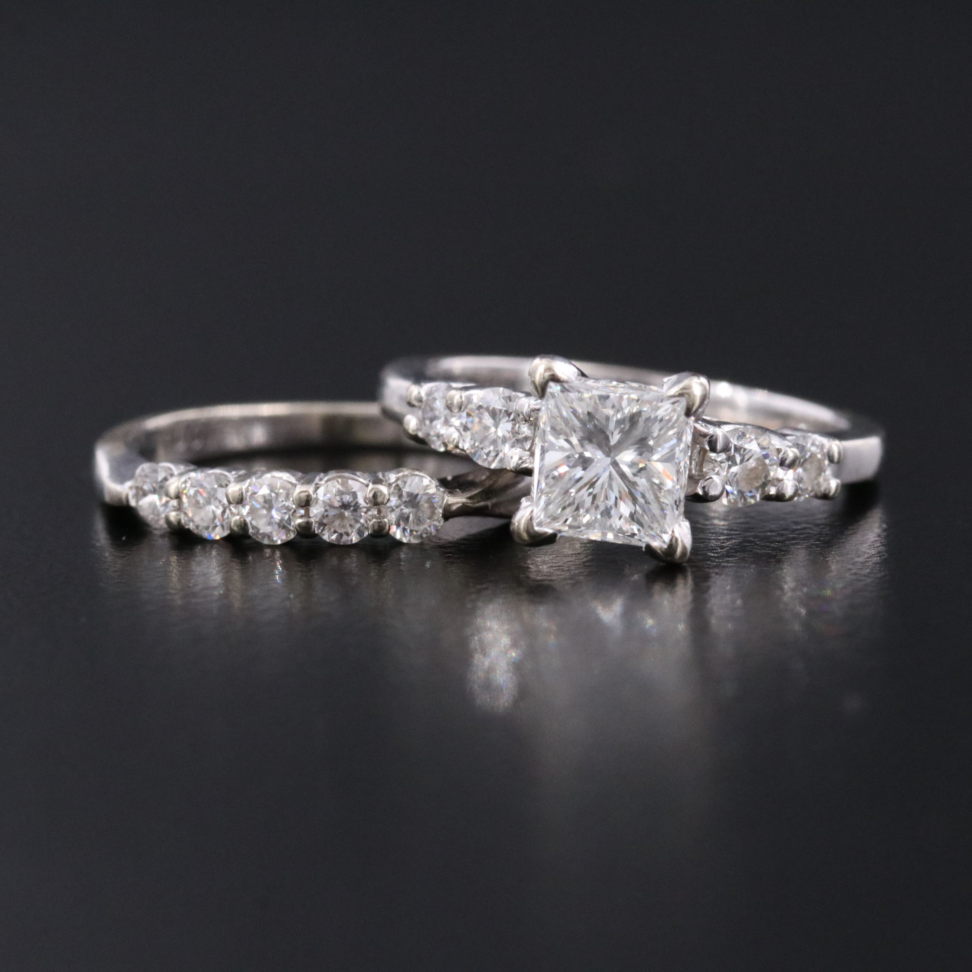 14K 1.49 CTW Diamond Ring and Band