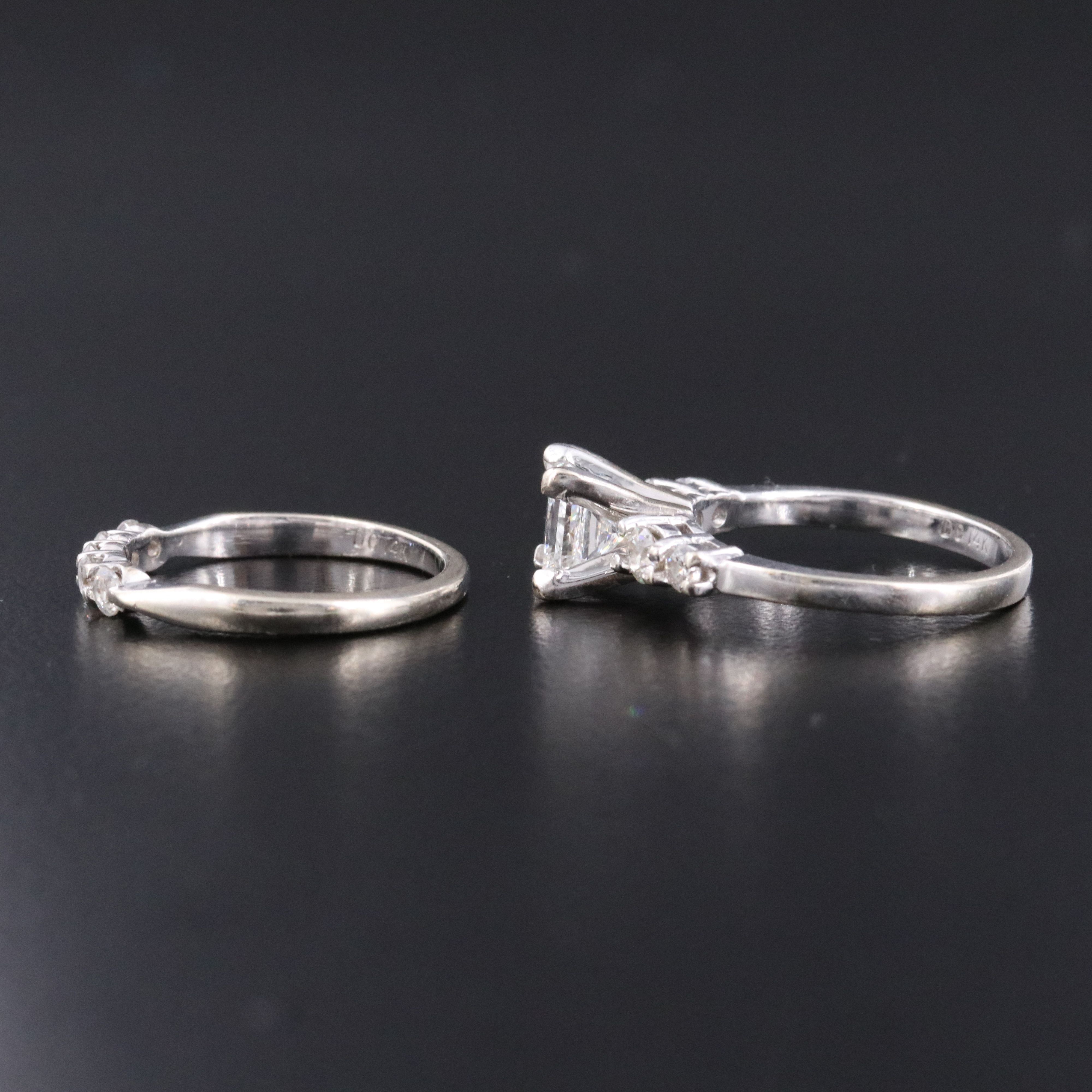 14K 1.49 CTW Diamond Ring and Band