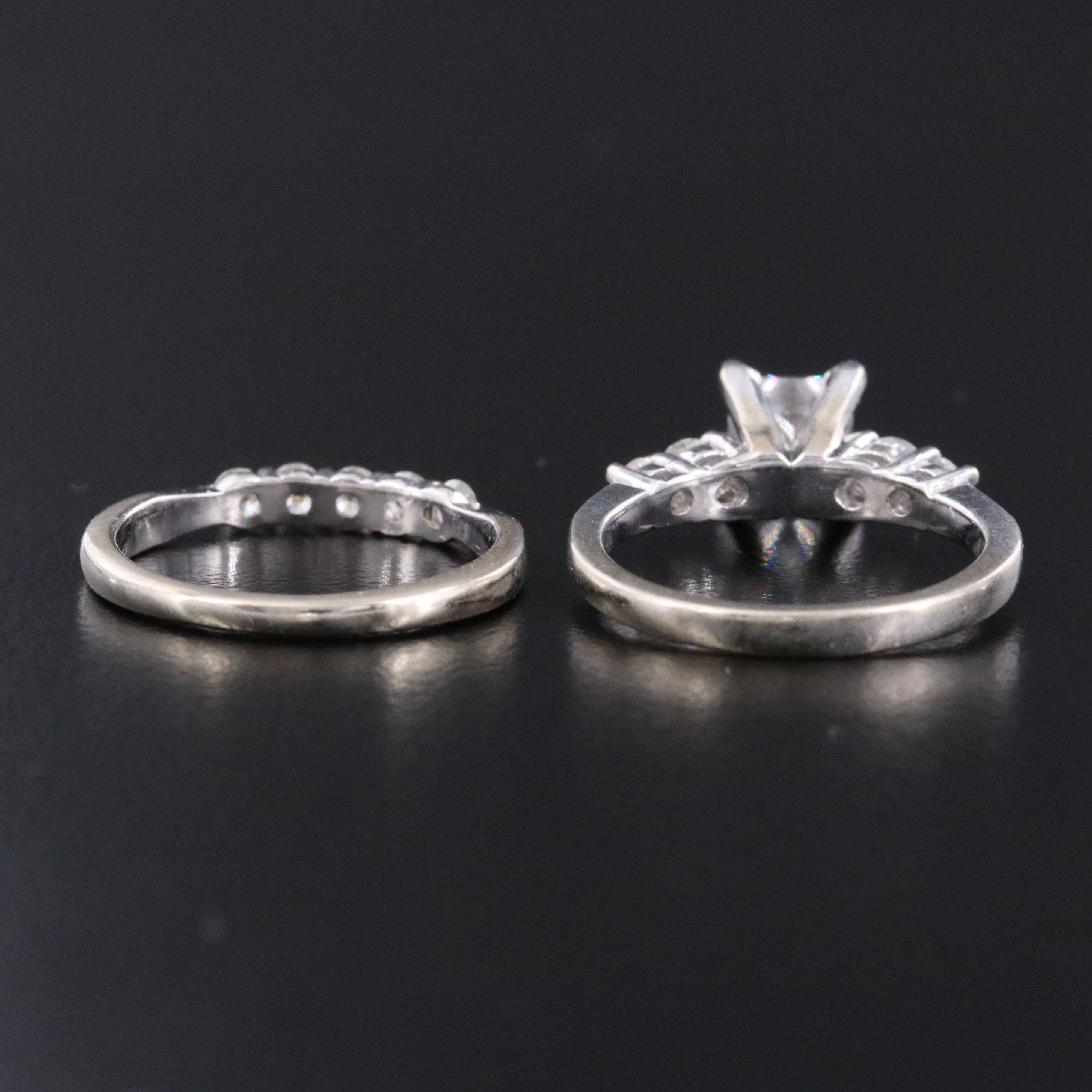 14K 1.49 CTW Diamond Ring and Band