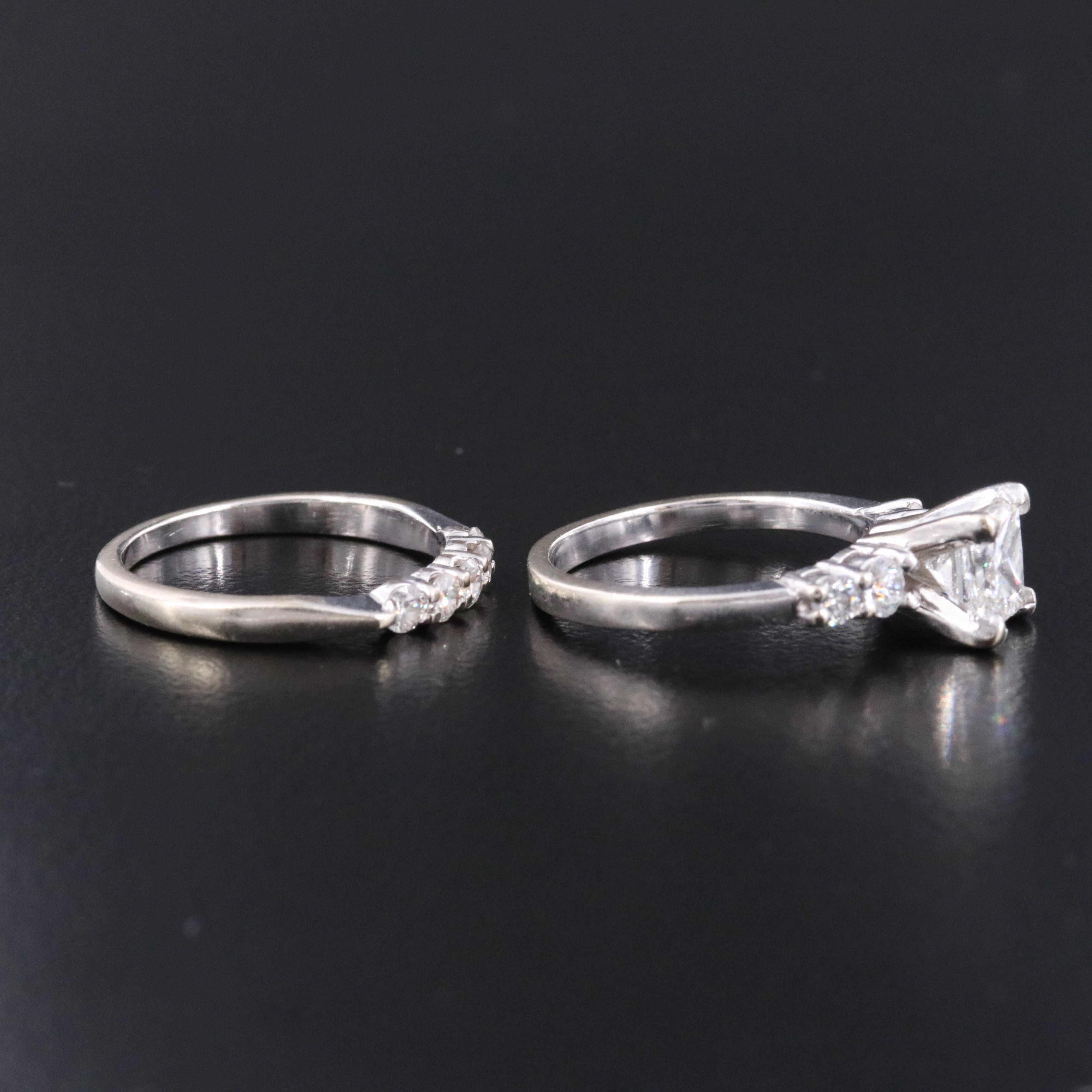 14K 1.49 CTW Diamond Ring and Band