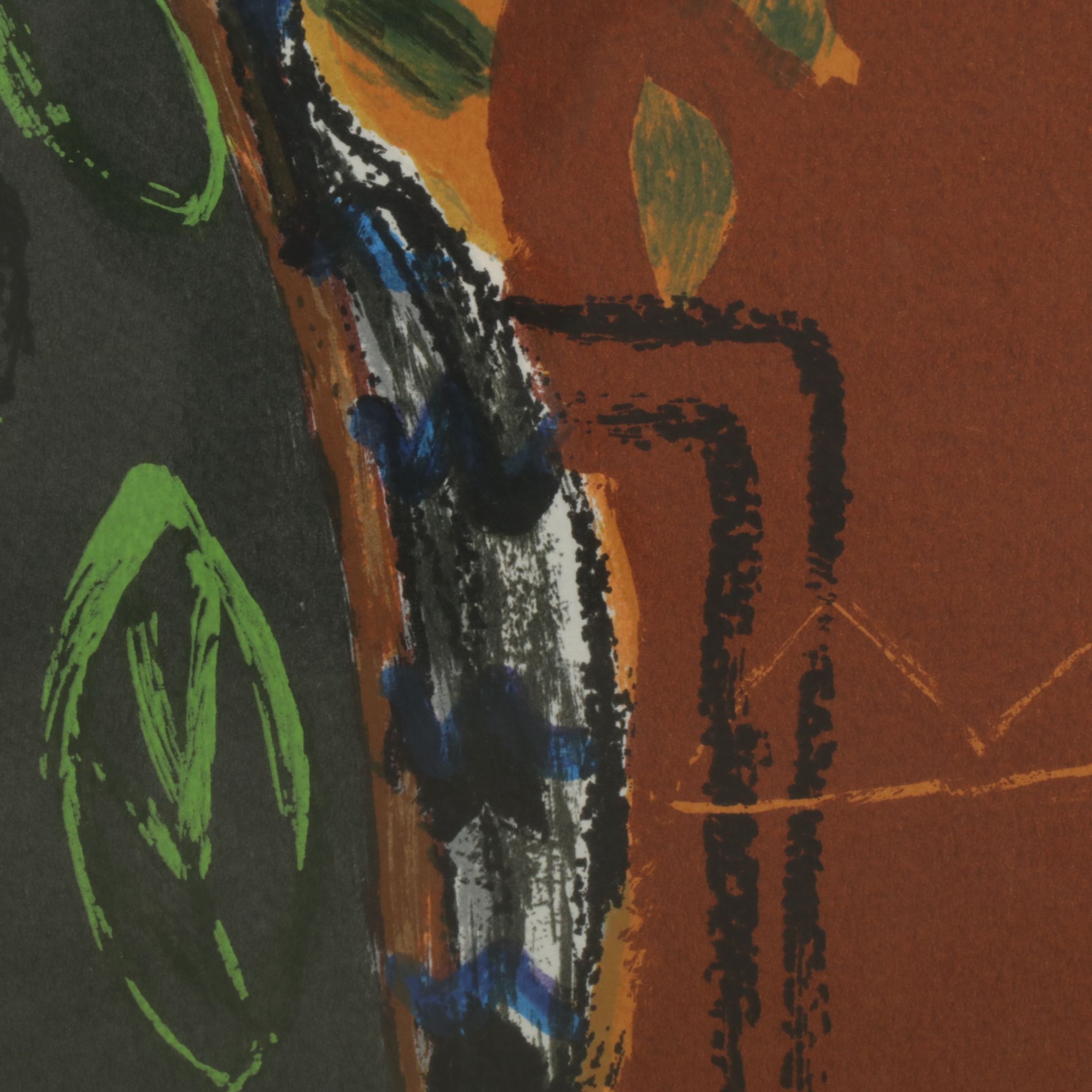 Bracha Guy Impressionist Serigraph "Lady with Landscape", Late 20th Century