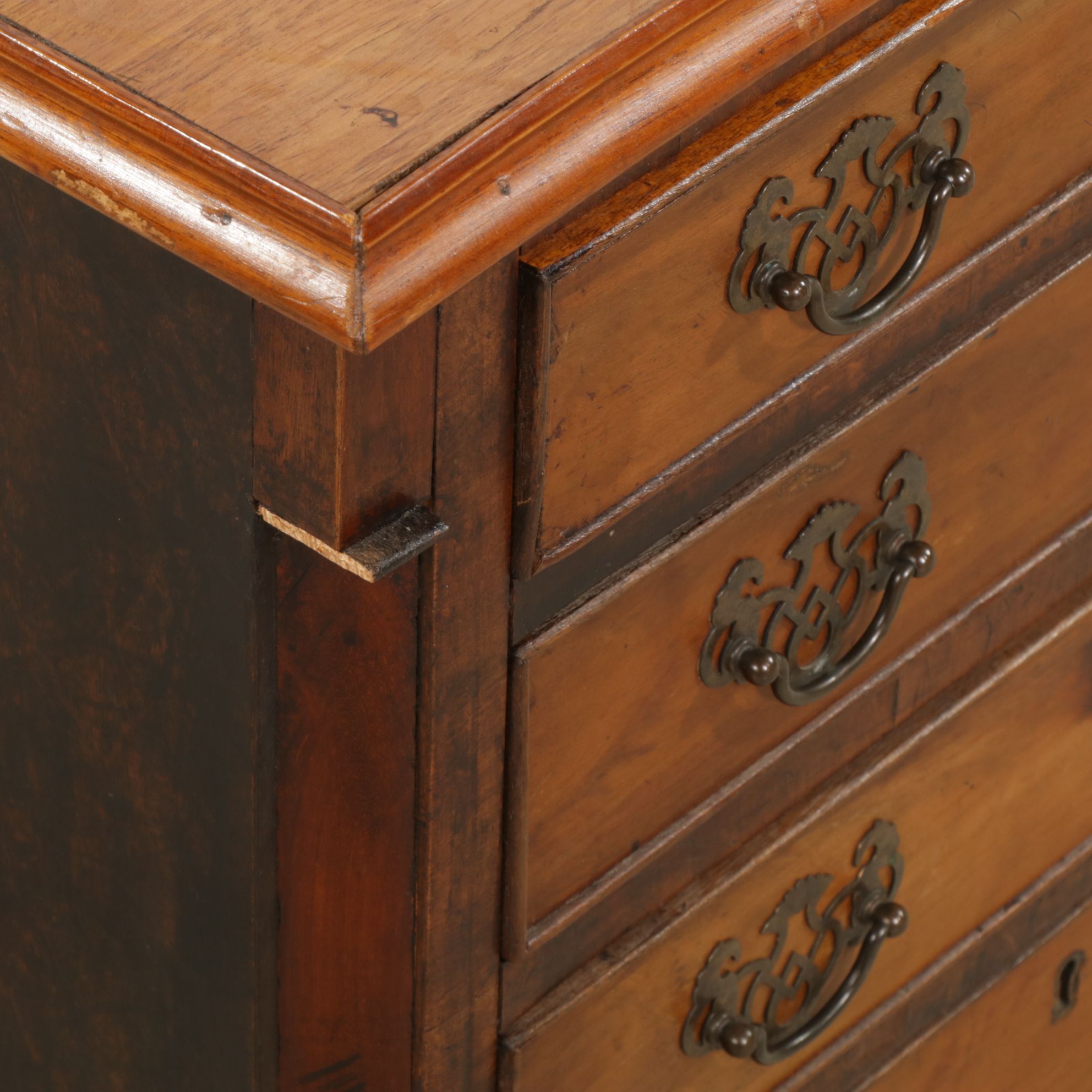 Chippendale Style Mahogany Small-Scale Chest of Drawers, 20th Century