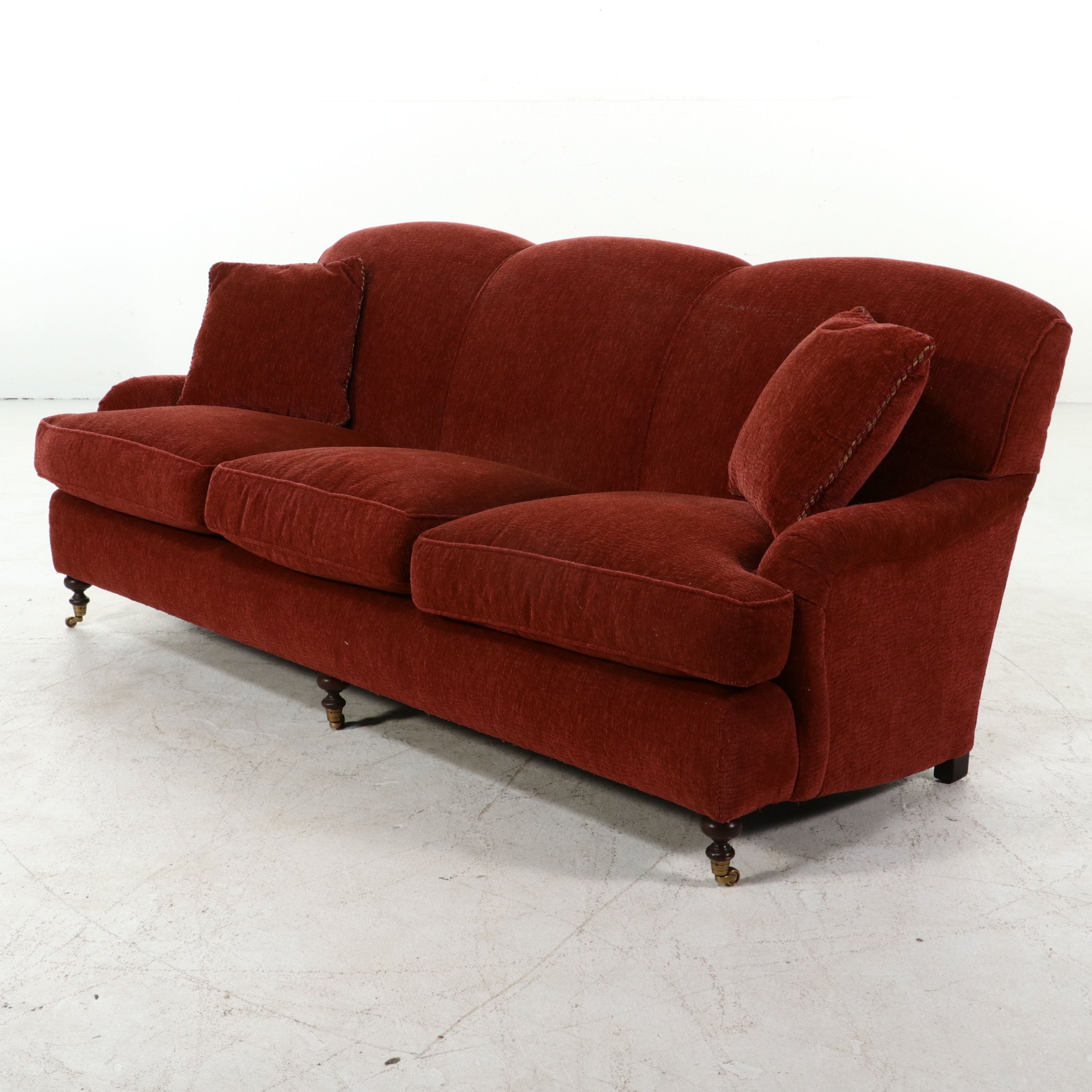 EJ Victor English Style Chenille Sofa, 21st Century