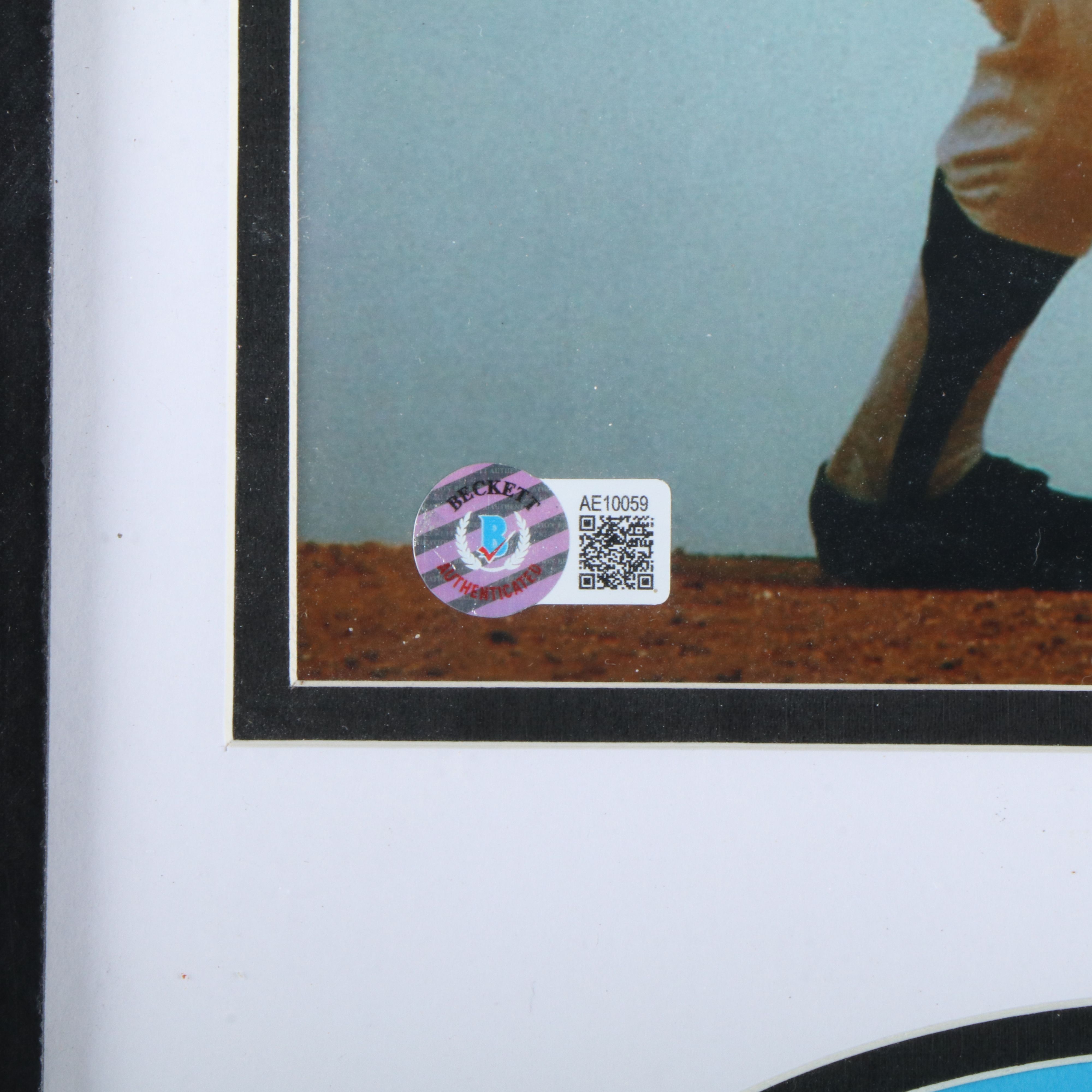 Sandy Koufax Signed Los Angeles Dodgers Print with Display, Beckett