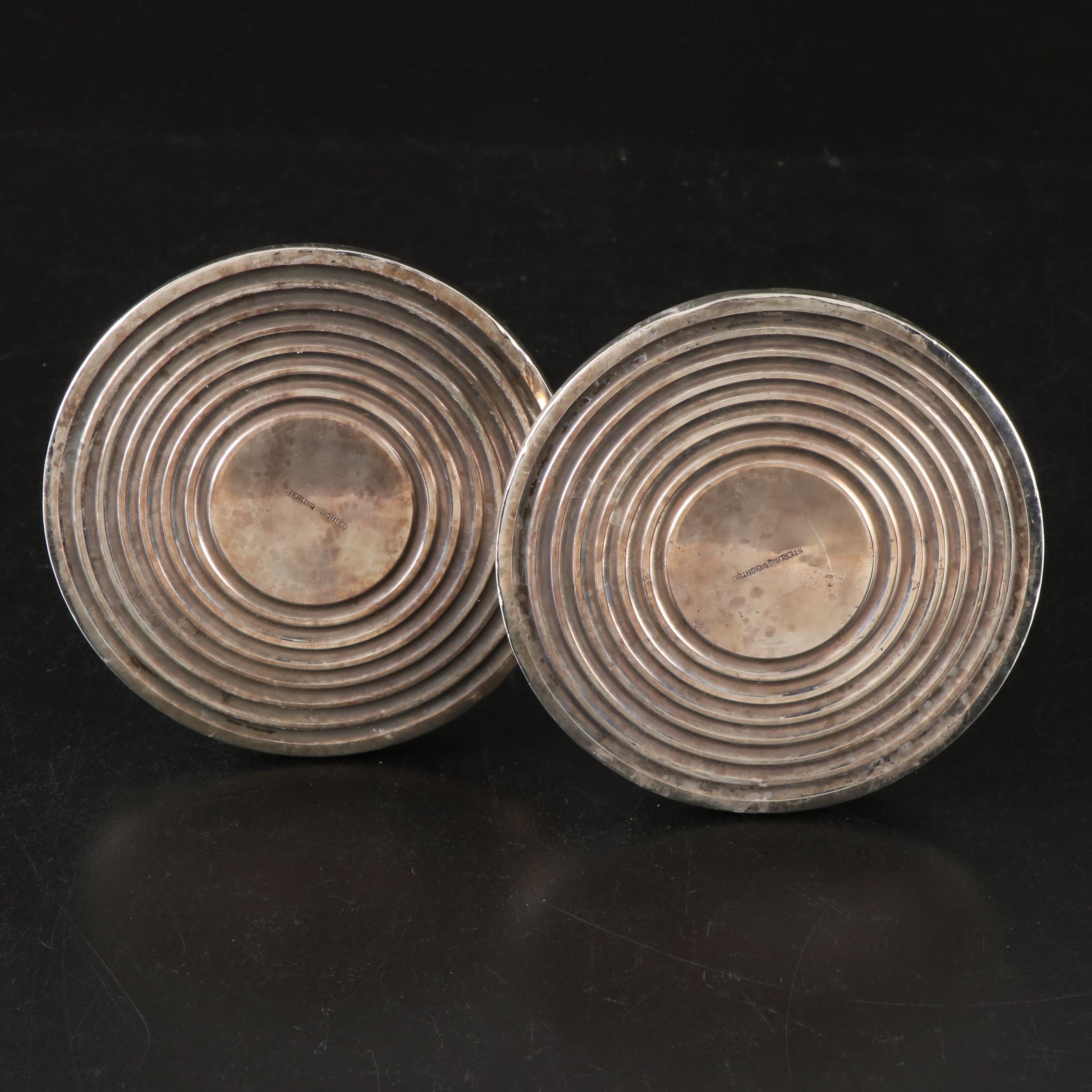 Pair of S. Kirk & Son Weighted Sterling Candelabra with Other Candle Holders