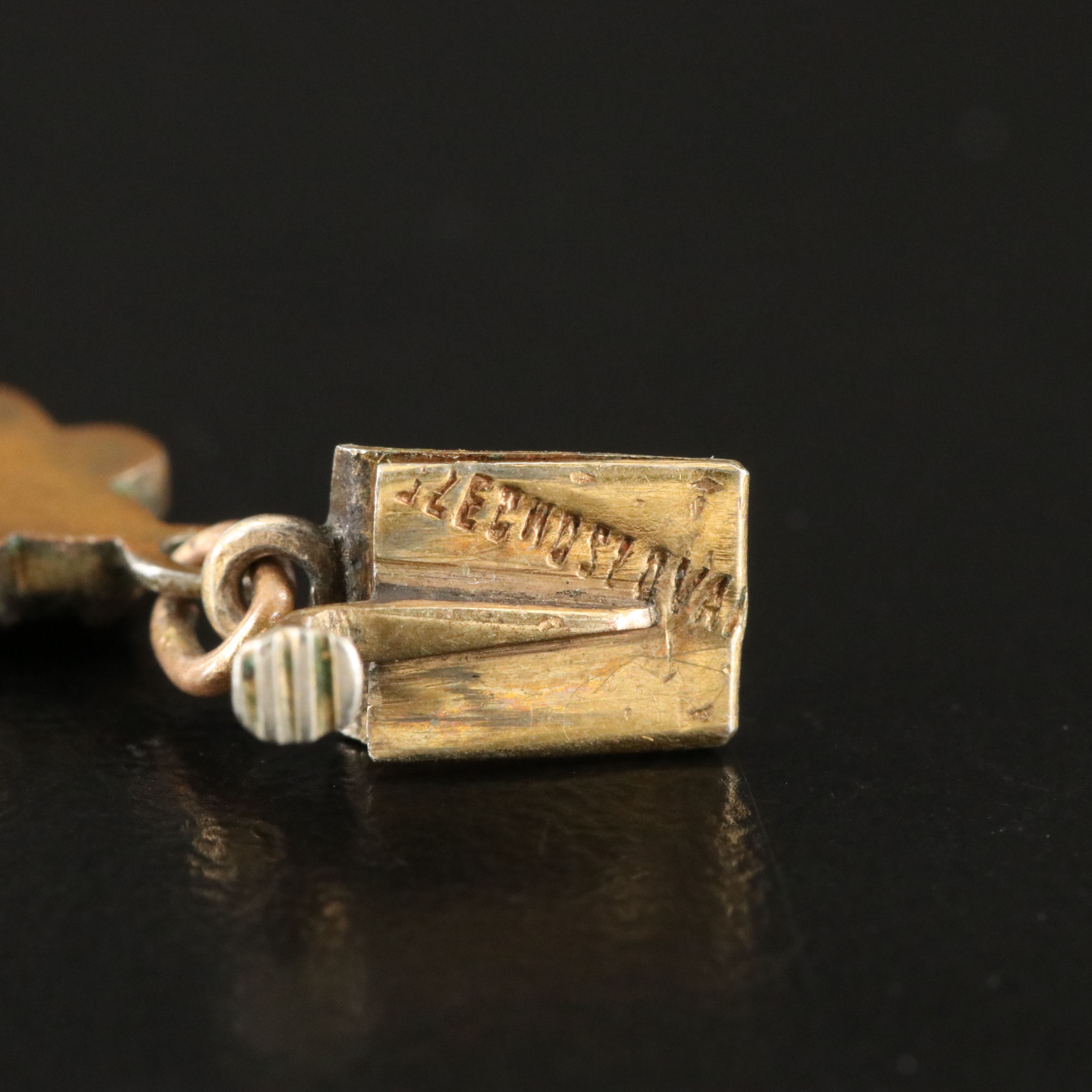 Czech 1920s Garnet Cluster Necklace