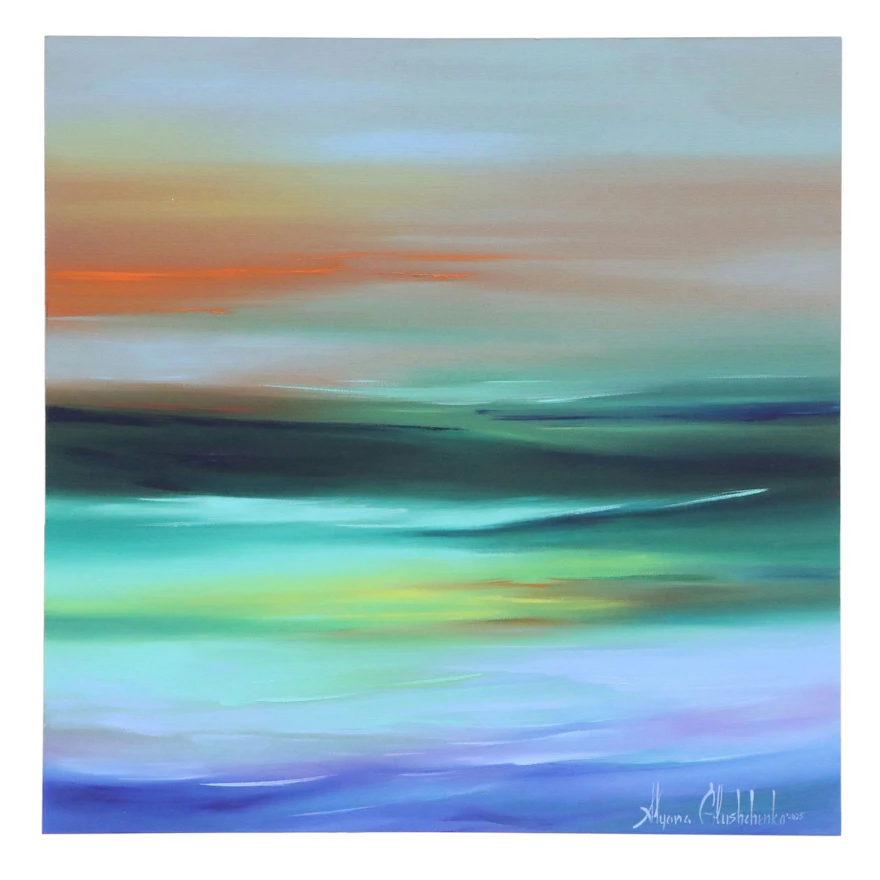 Alyona Glushchenko Atmospheric Landscape Oil Painting, 2025 | EBTH