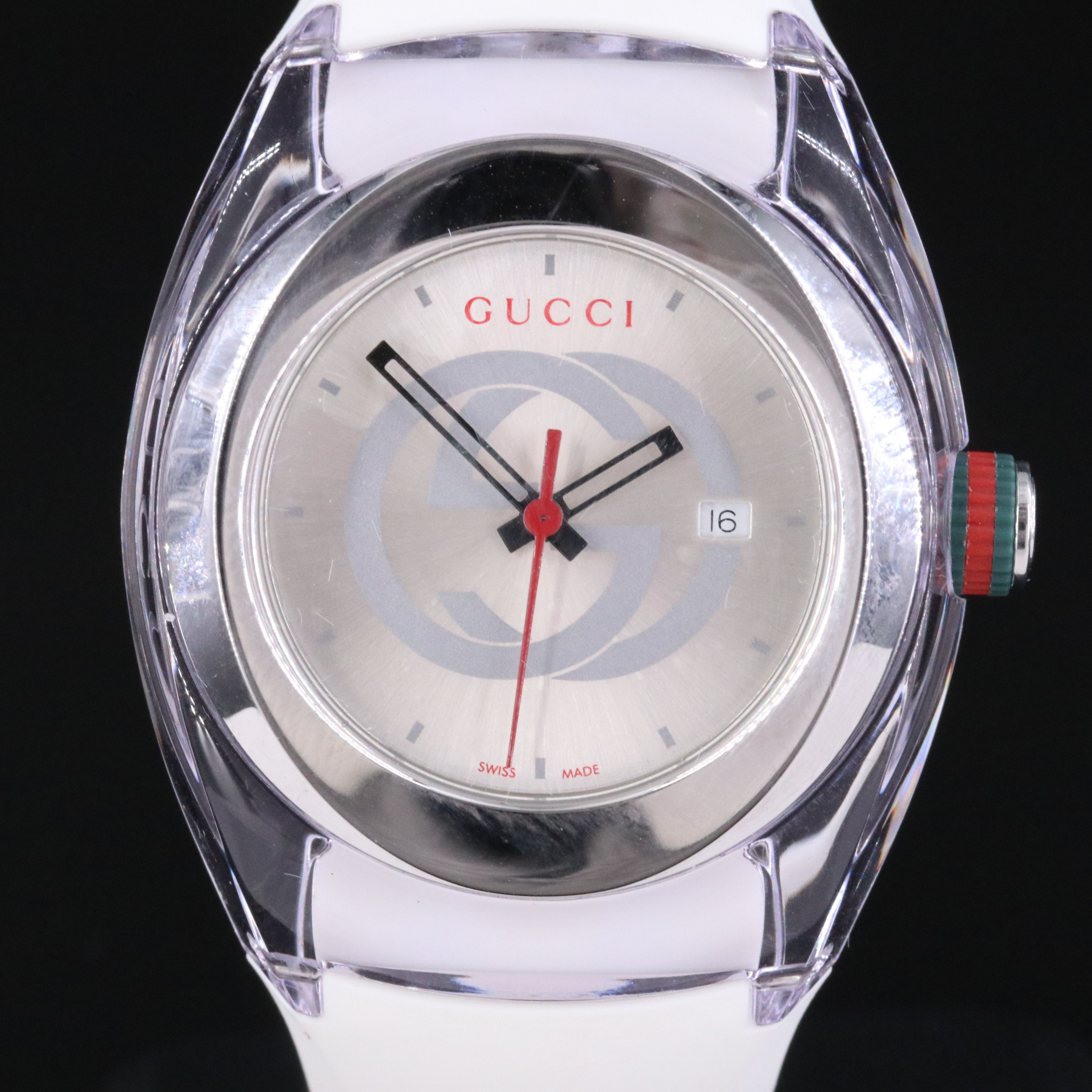 Gucci Sync Sherry Line Silvered Dial Quartz Watch Model #137.3