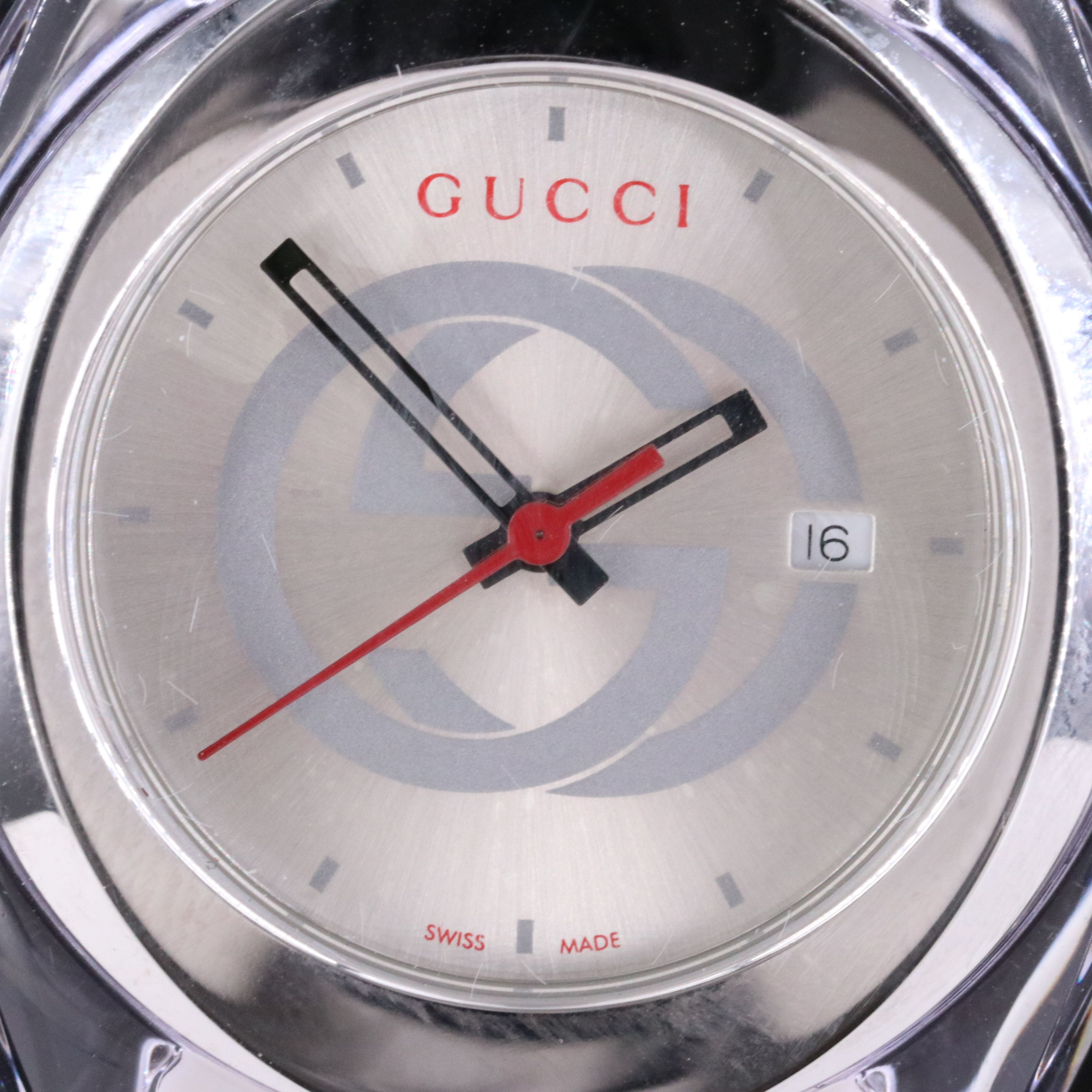 Gucci Sync Sherry Line Silvered Dial Quartz Watch Model #137.3