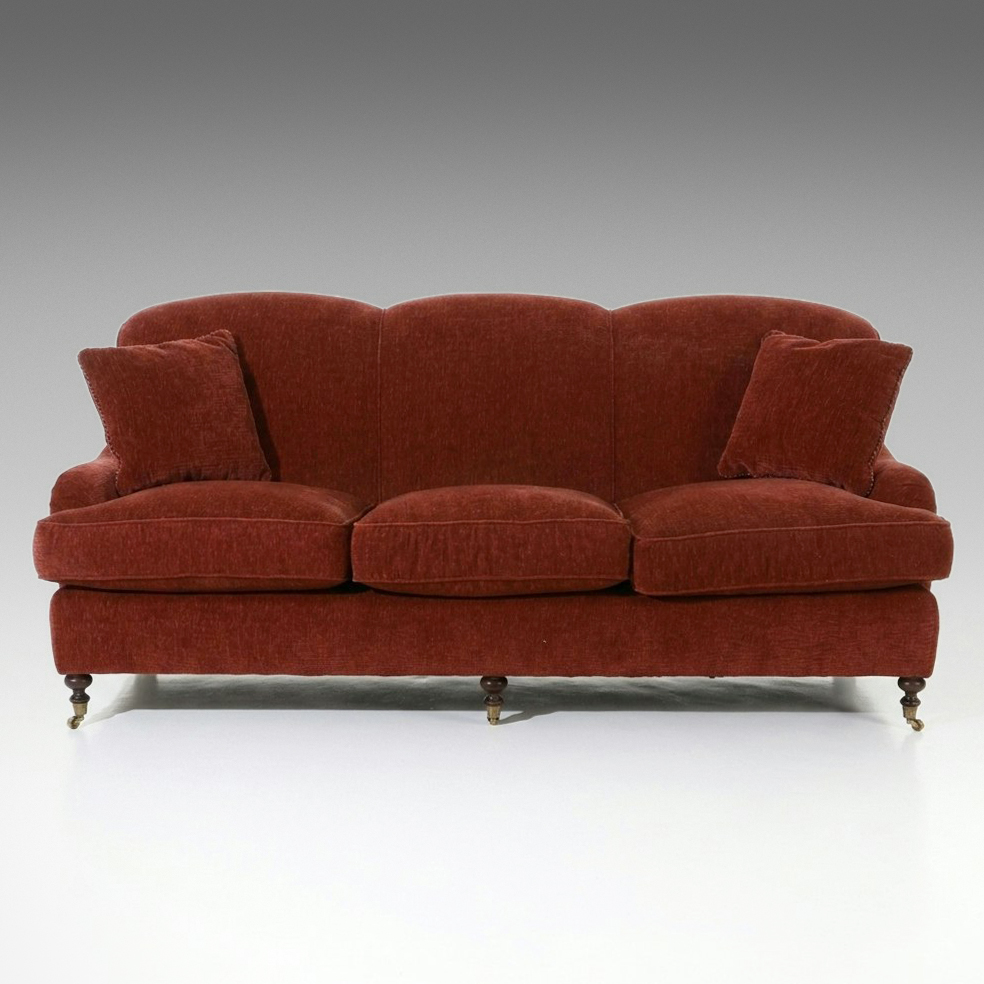 EJ Victor English Style Chenille Sofa, 21st Century