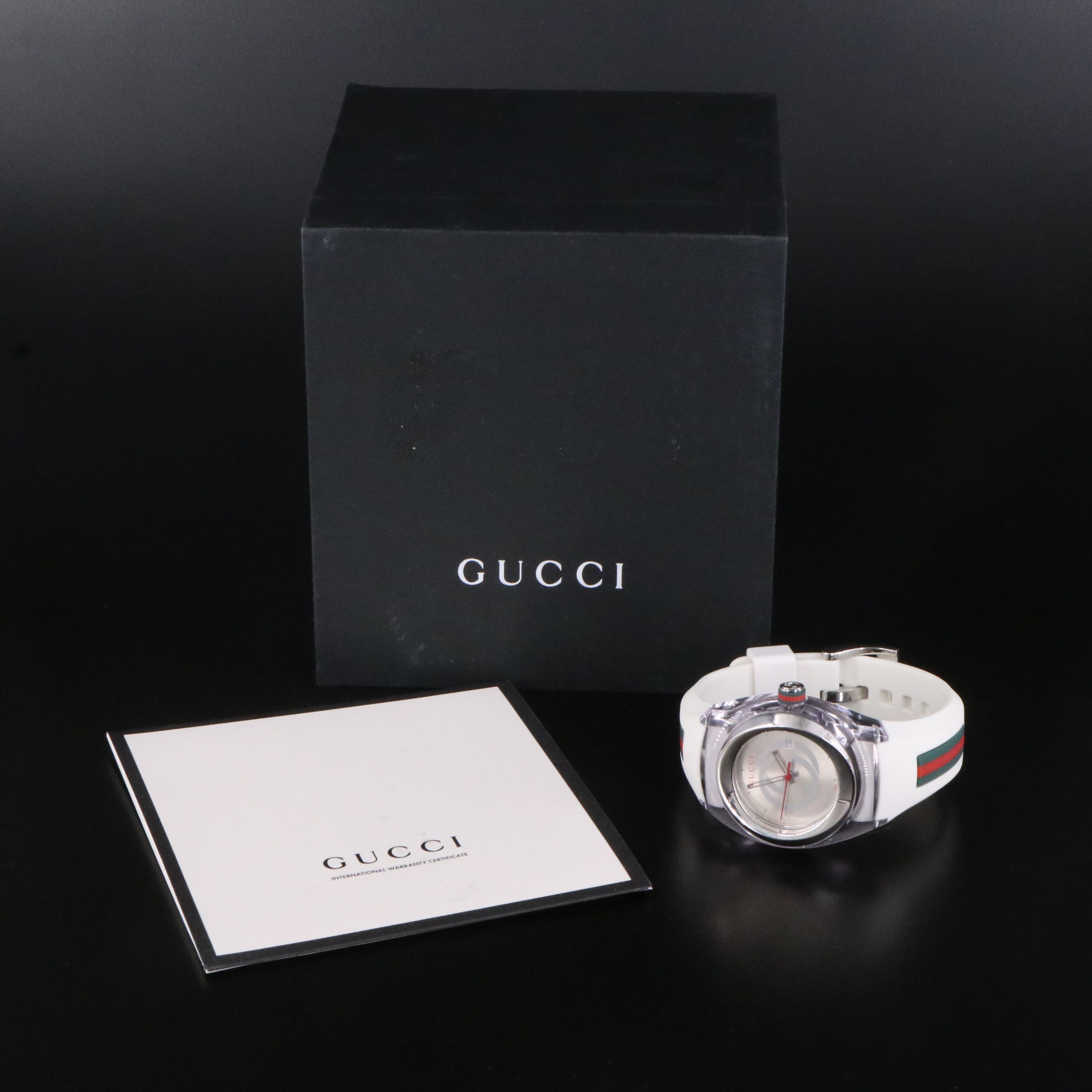 Gucci Sync Sherry Line Silvered Dial Quartz Watch Model #137.3