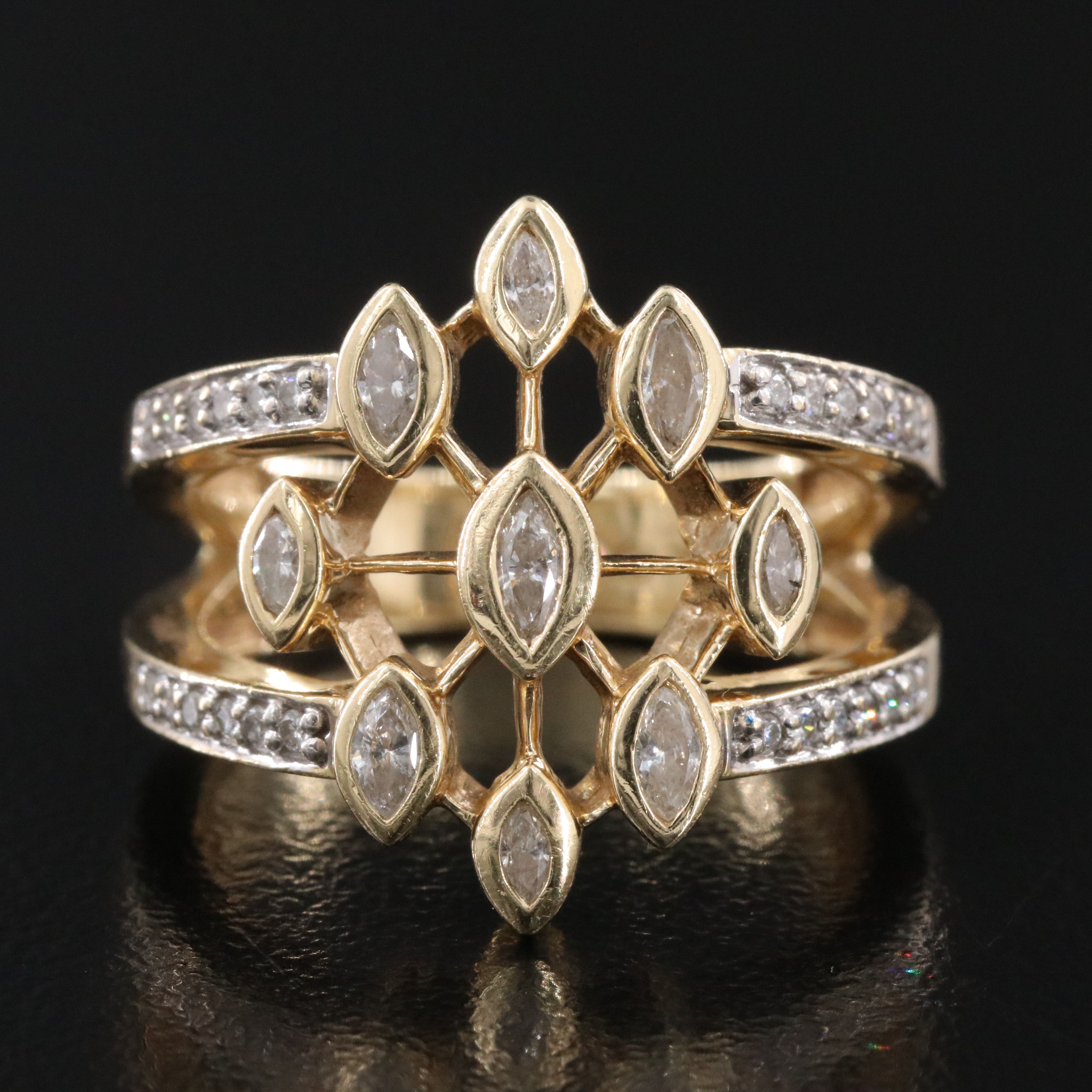 14K 0.74 CTW Diamond Ring